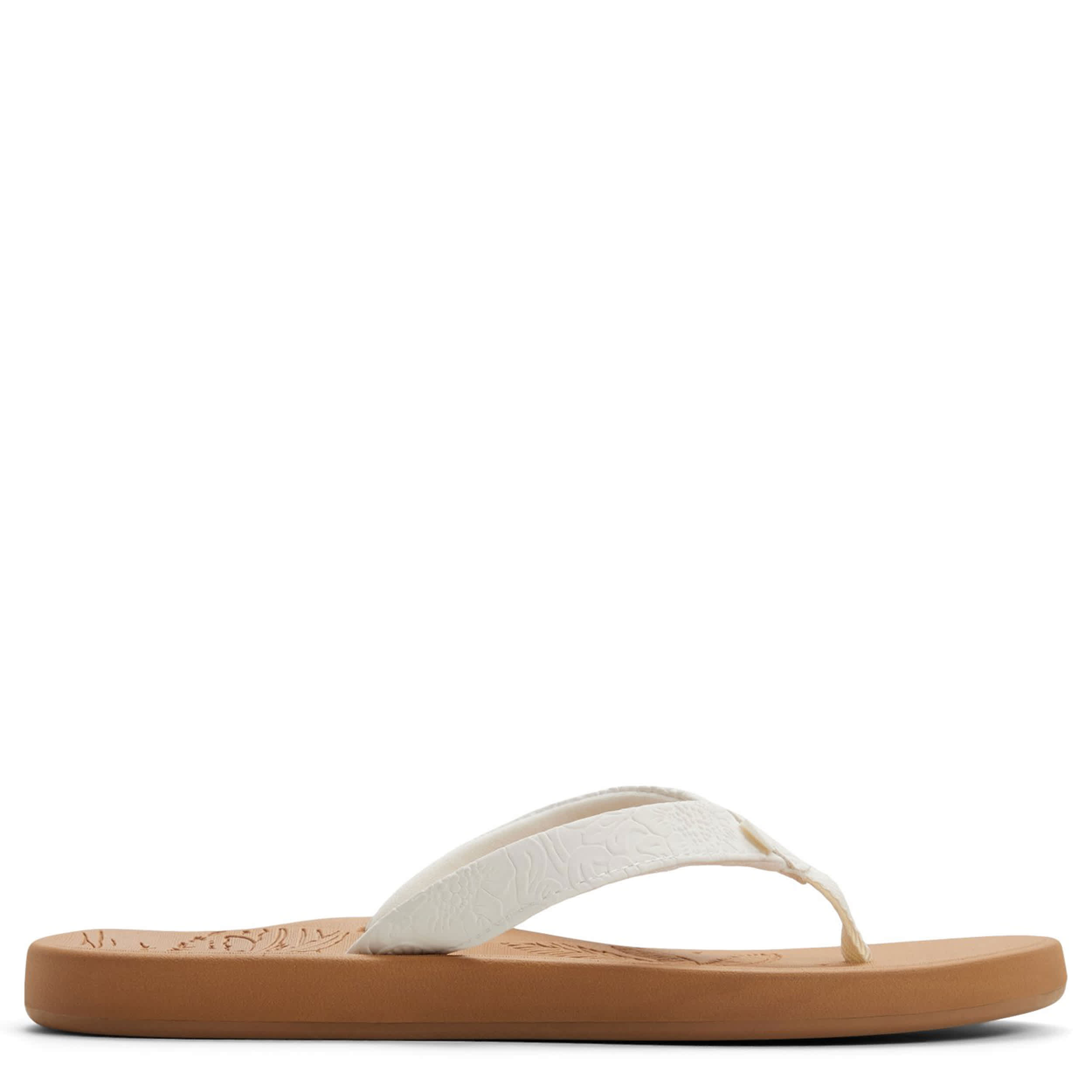 ROXY-WOMENS DEELIAH III FLIP FLOP-LATTE & 