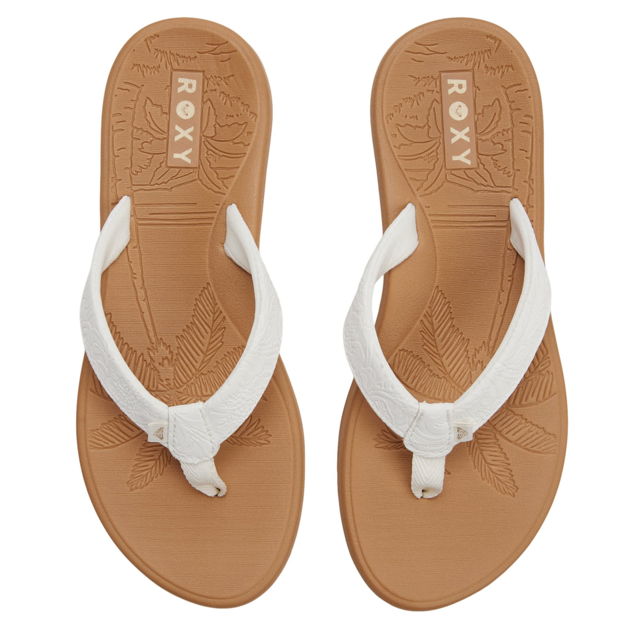 ROXY-WOMENS DEELIAH III FLIP FLOP-LATTE & 