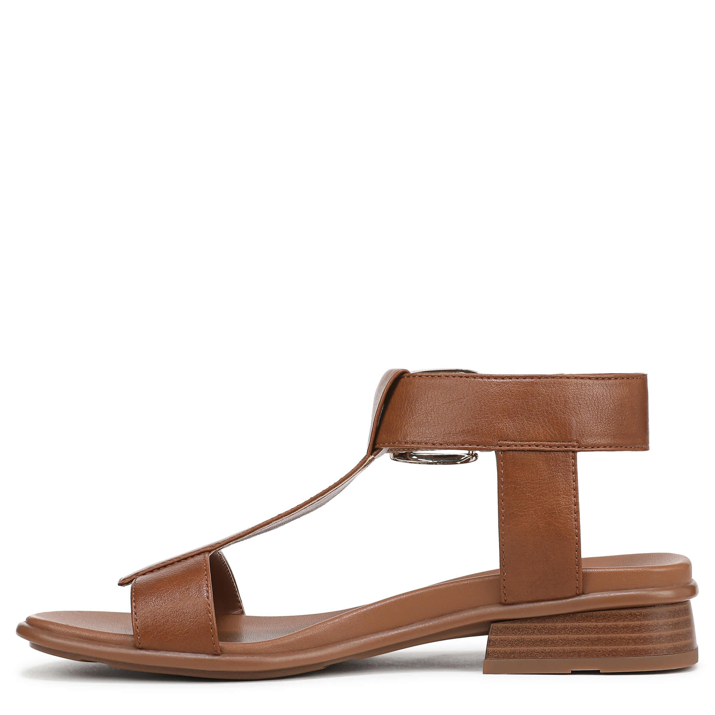 NATURALIZER-WOMENS EASTON SANDAL-DARK TAN & 