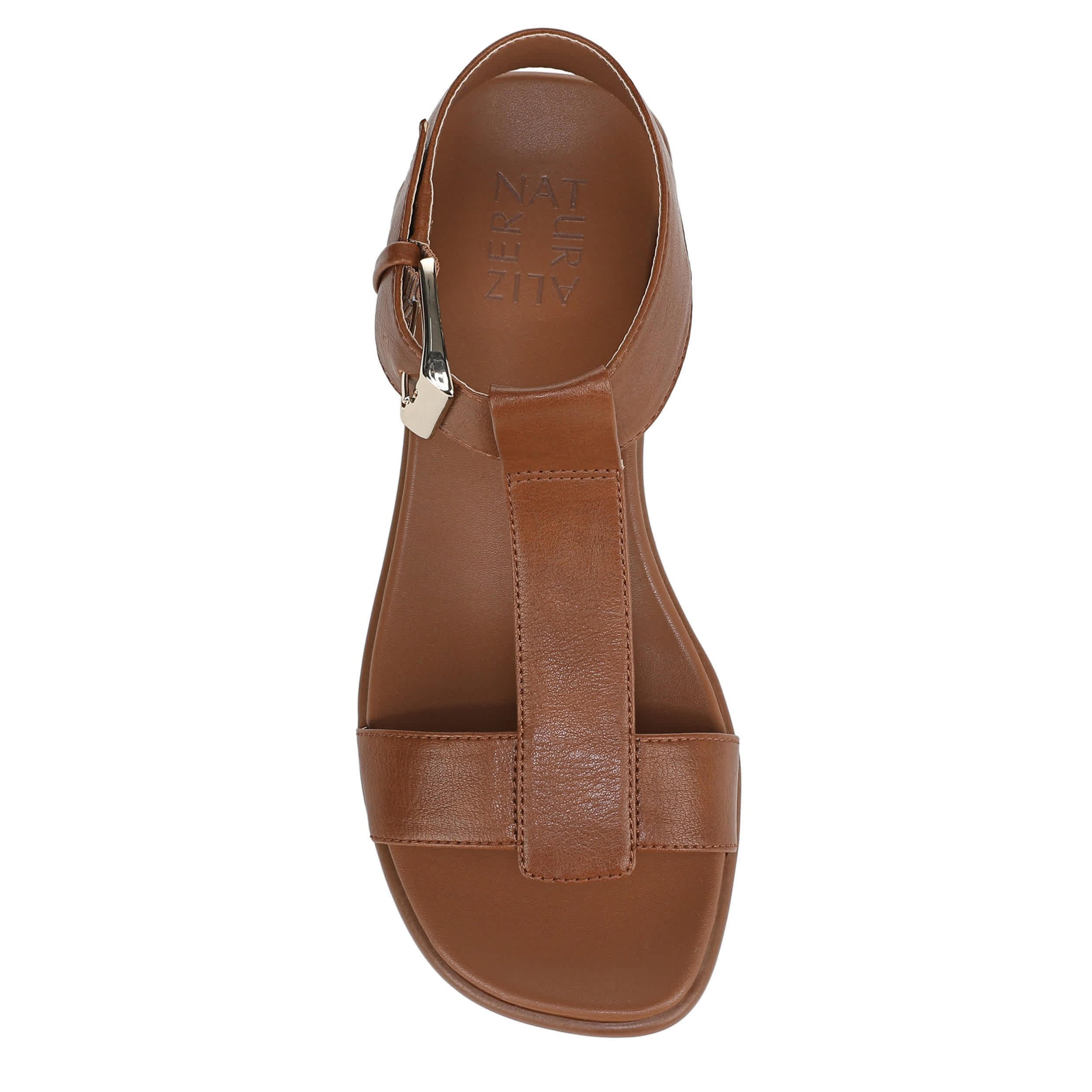 NATURALIZER-WOMENS EASTON SANDAL-DARK TAN & 