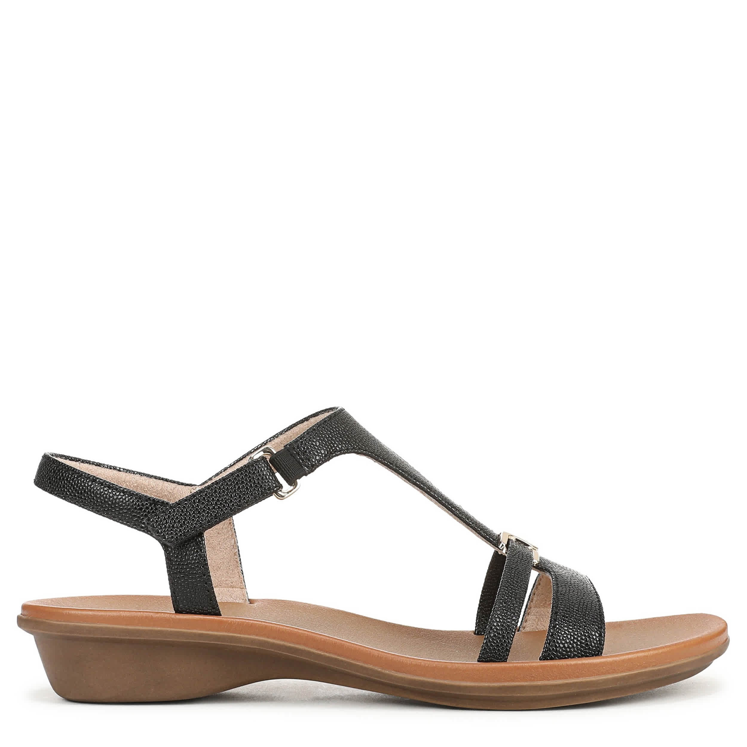 NATURALIZER-WOMENS SOFIA SANDAL-BLACK & 