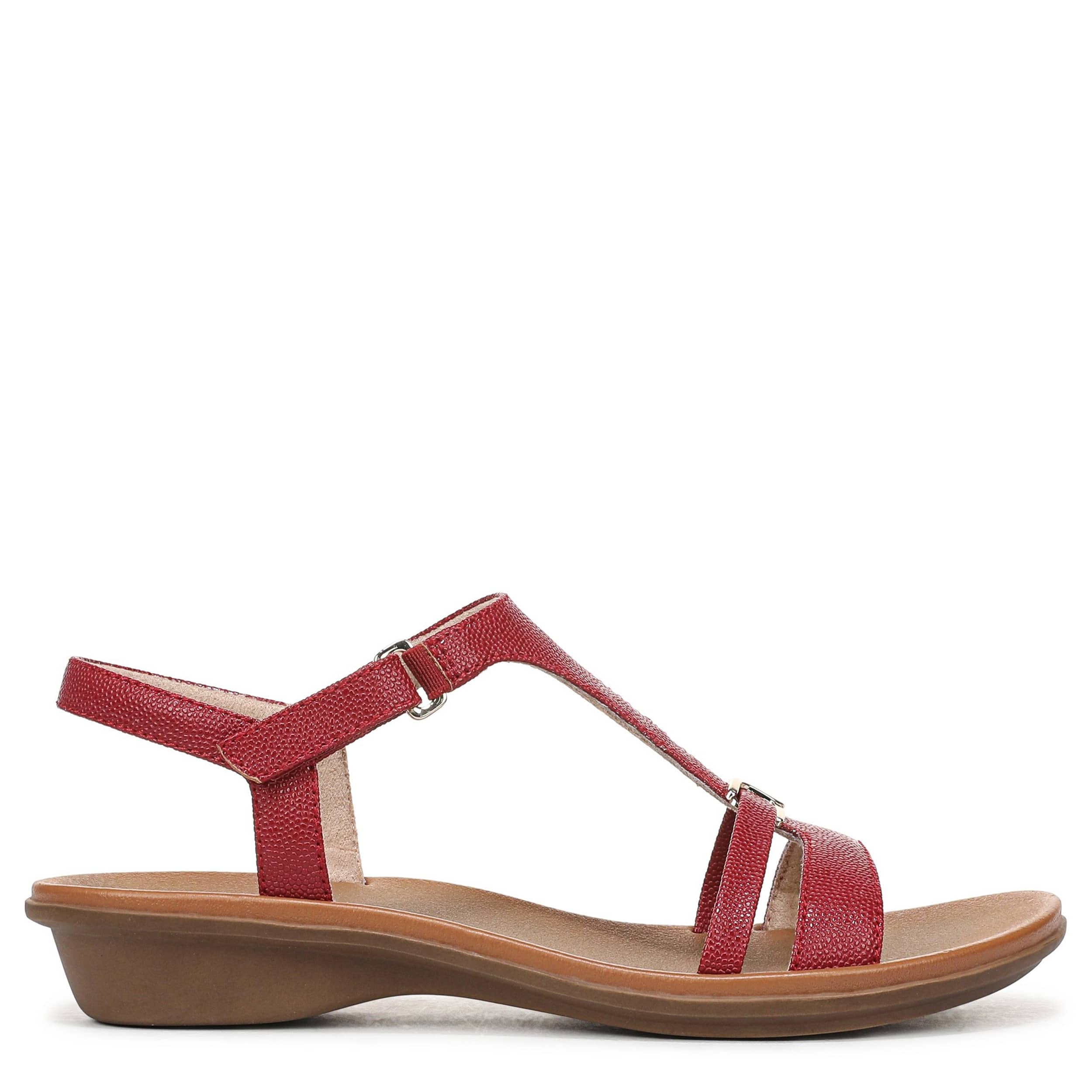 NATURALIZER-WOMENS SOFIA SANDAL-RED & 