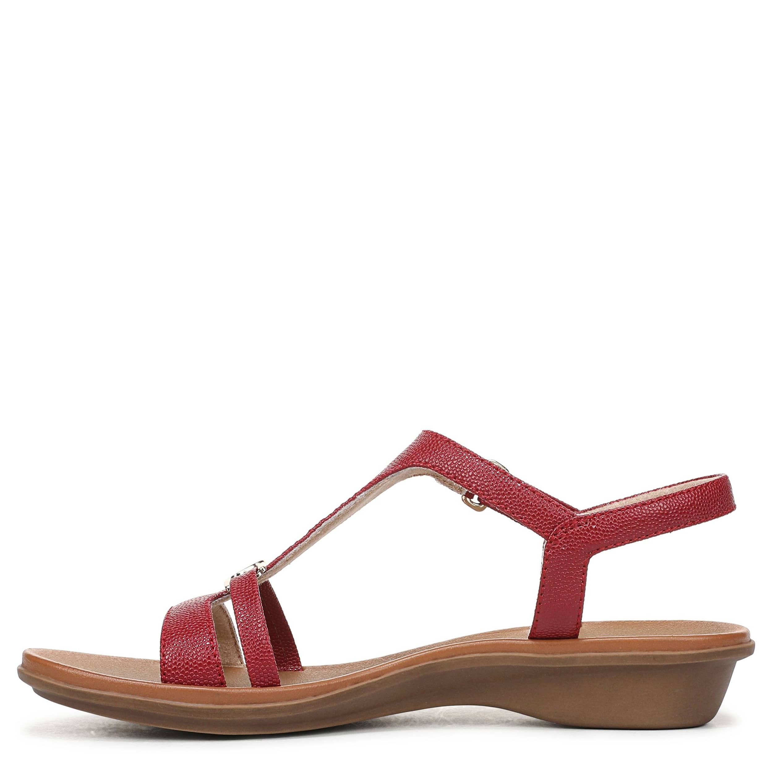 NATURALIZER-WOMENS SOFIA SANDAL-RED & 