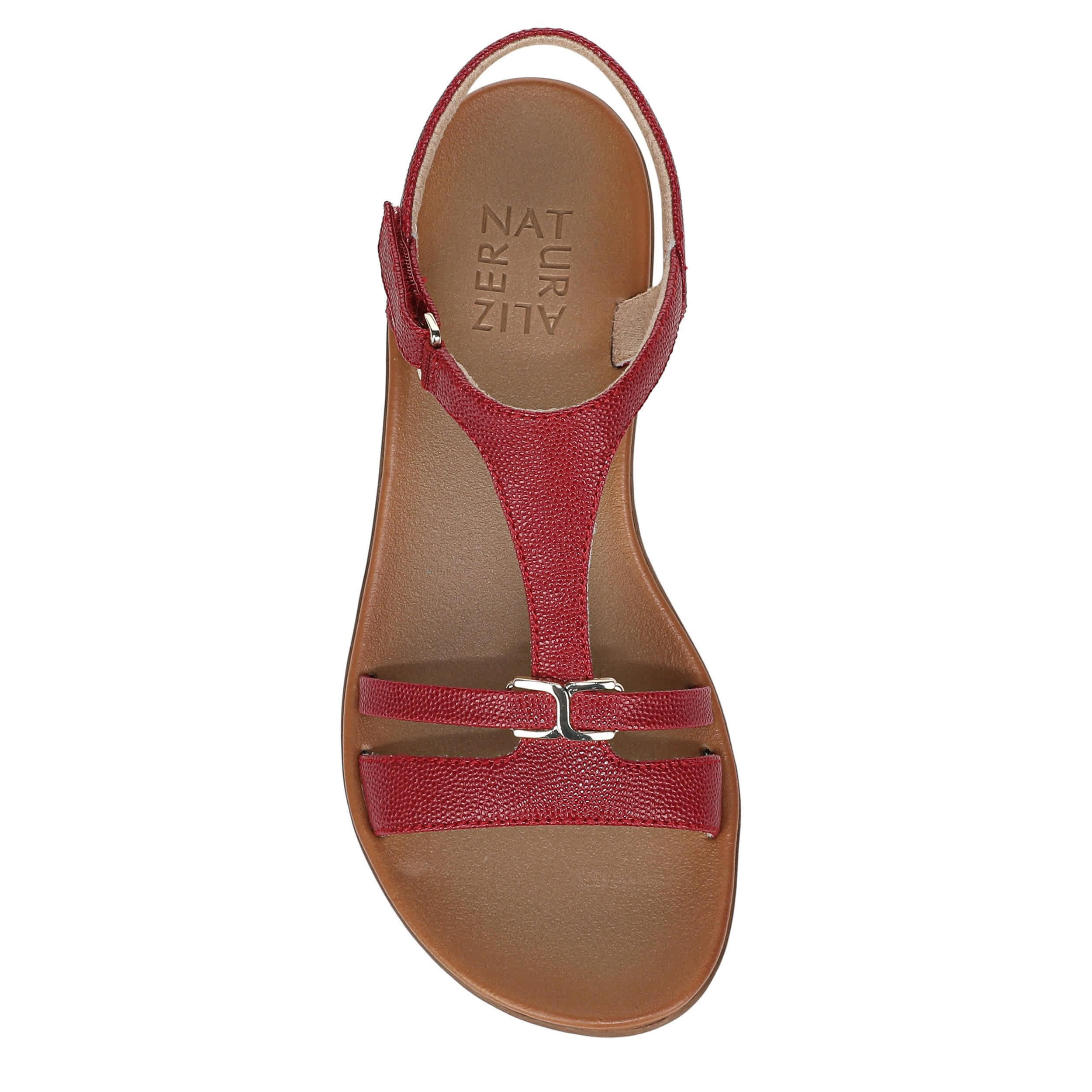 NATURALIZER-WOMENS SOFIA SANDAL-RED & 