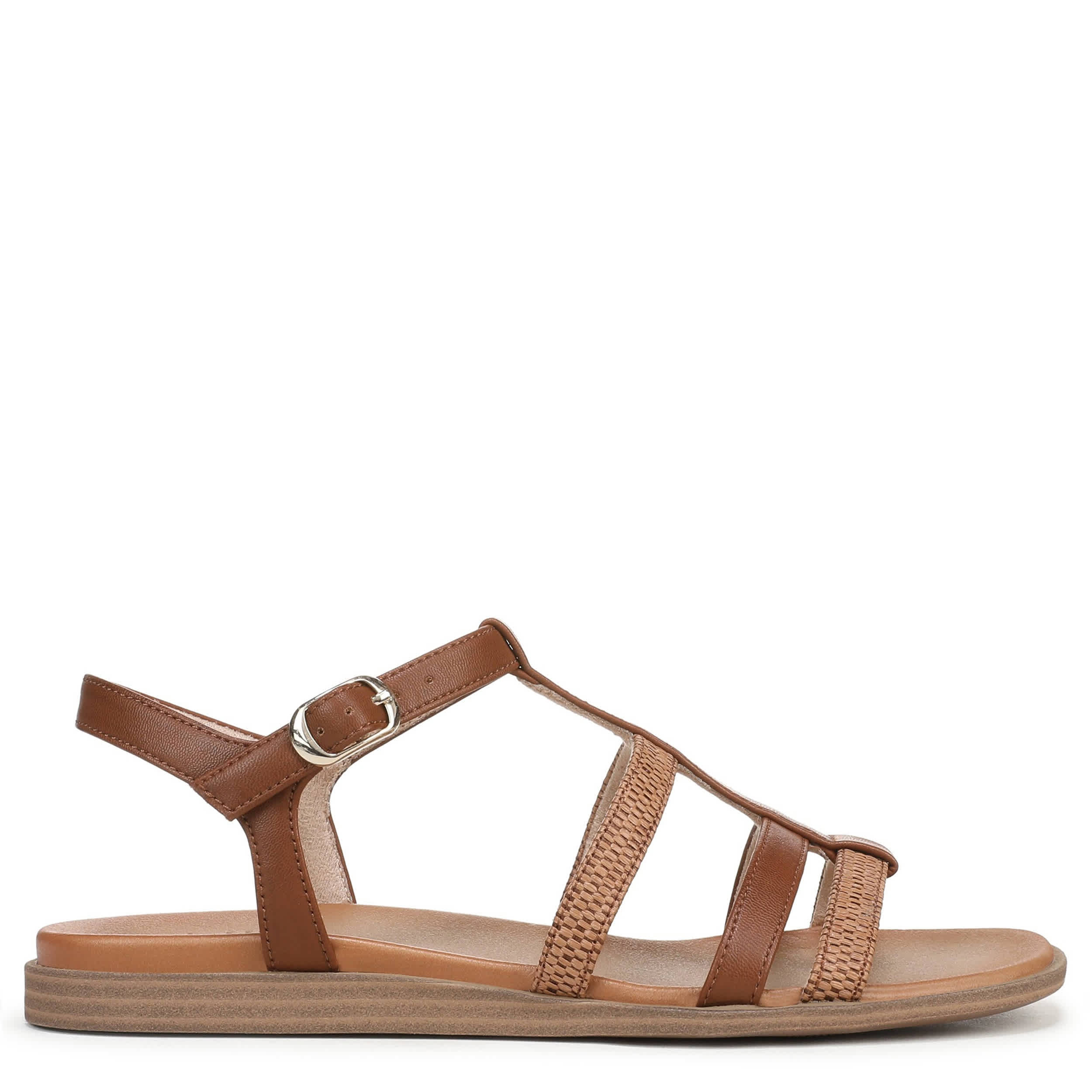 NATURALIZER-WOMENS JULIA SANDAL-BROWN & WHEAT