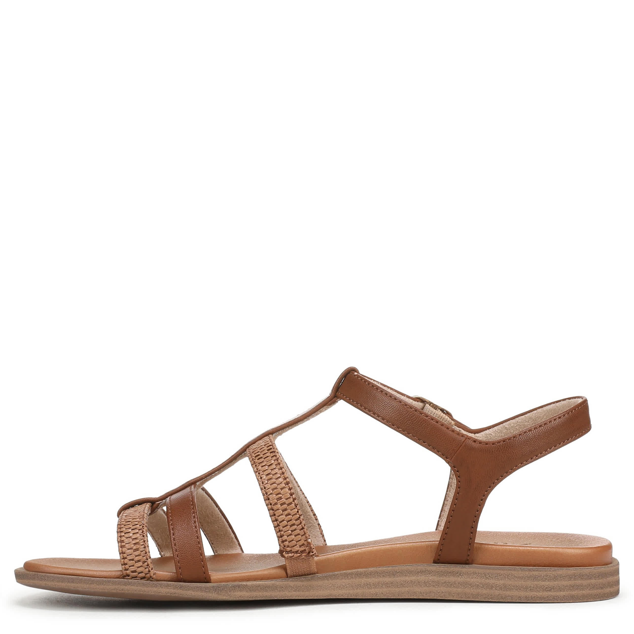 NATURALIZER-WOMENS JULIA SANDAL-BROWN & WHEAT