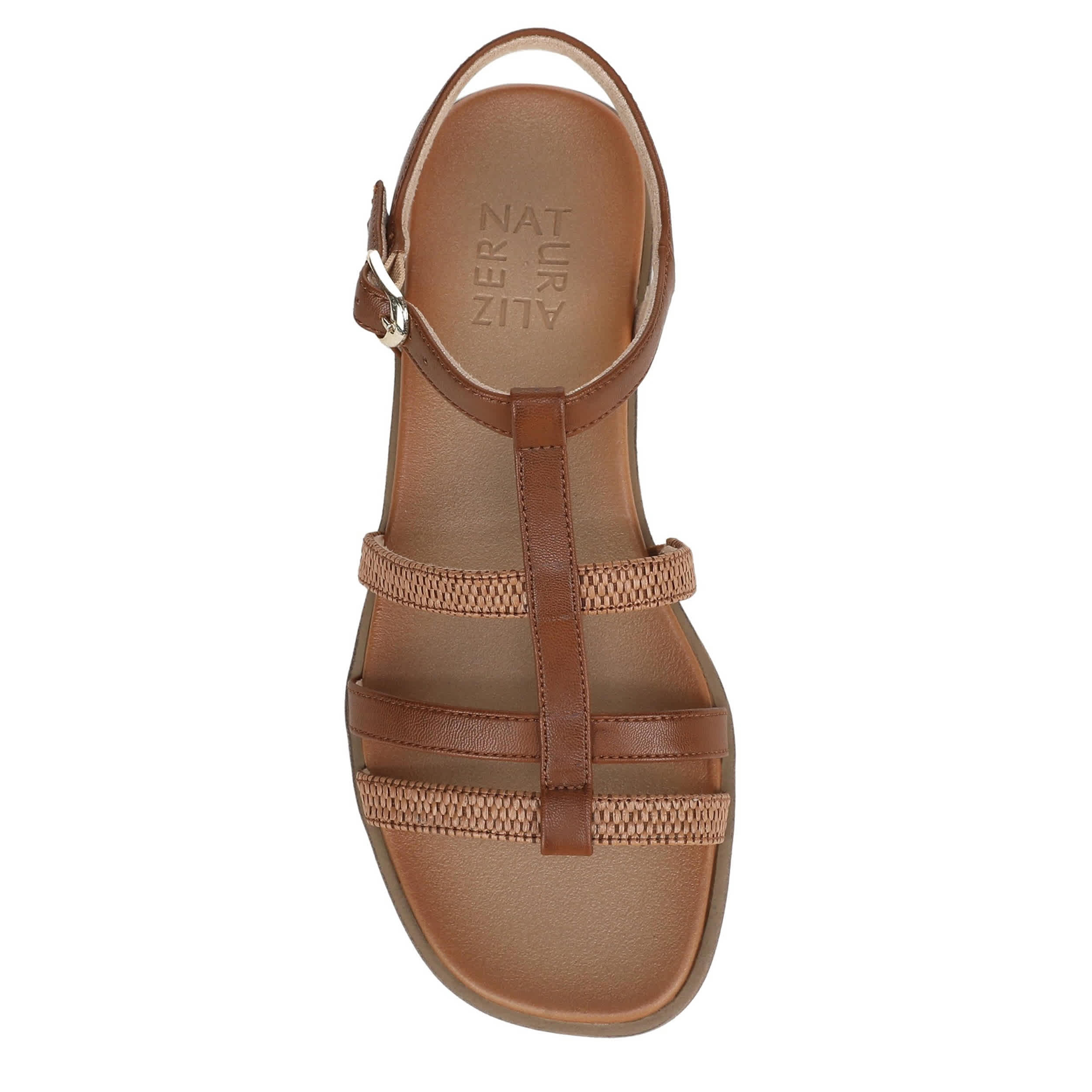 NATURALIZER-WOMENS JULIA SANDAL-BROWN & WHEAT