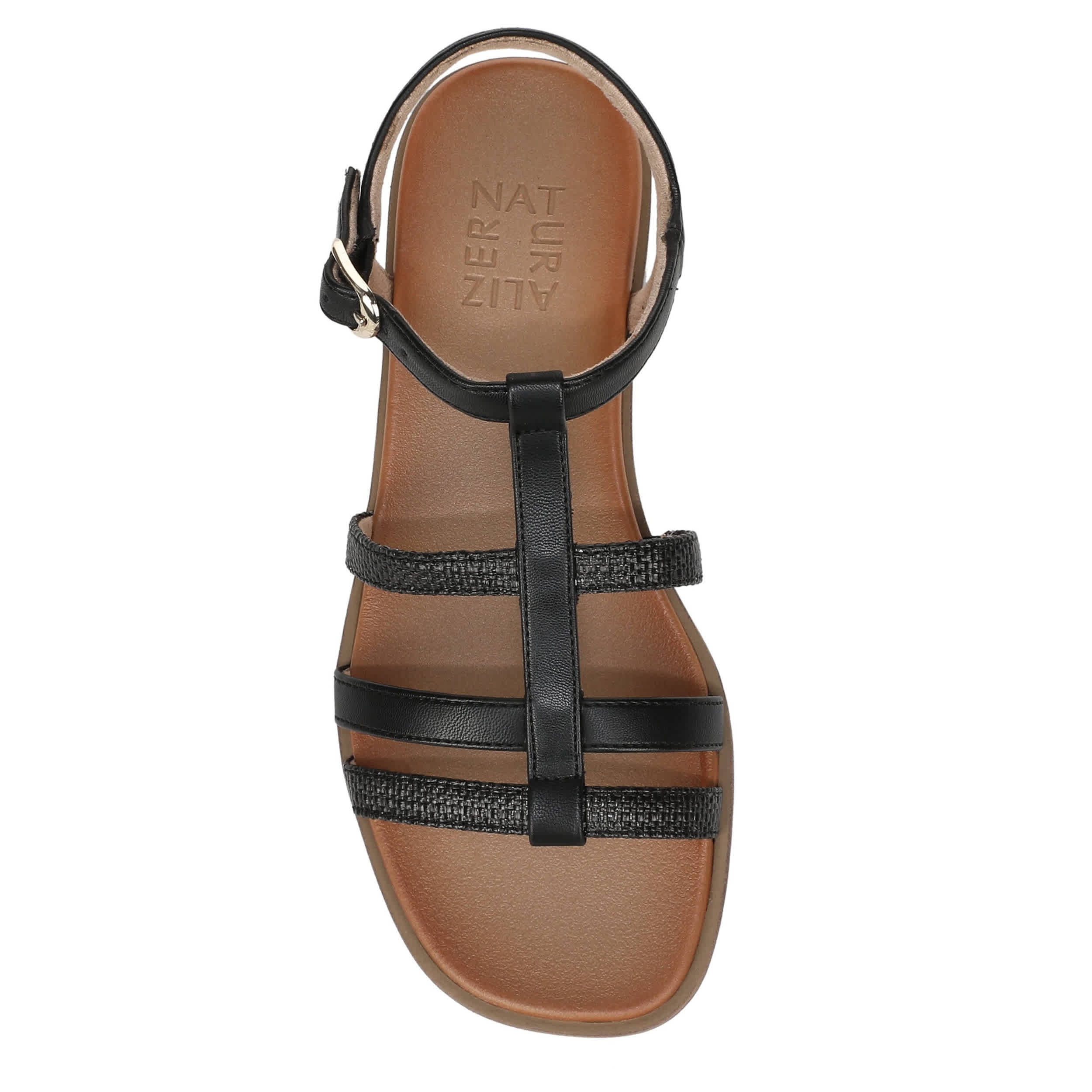 NATURALIZER-WOMENS JULIA SANDAL-BLACK & 
