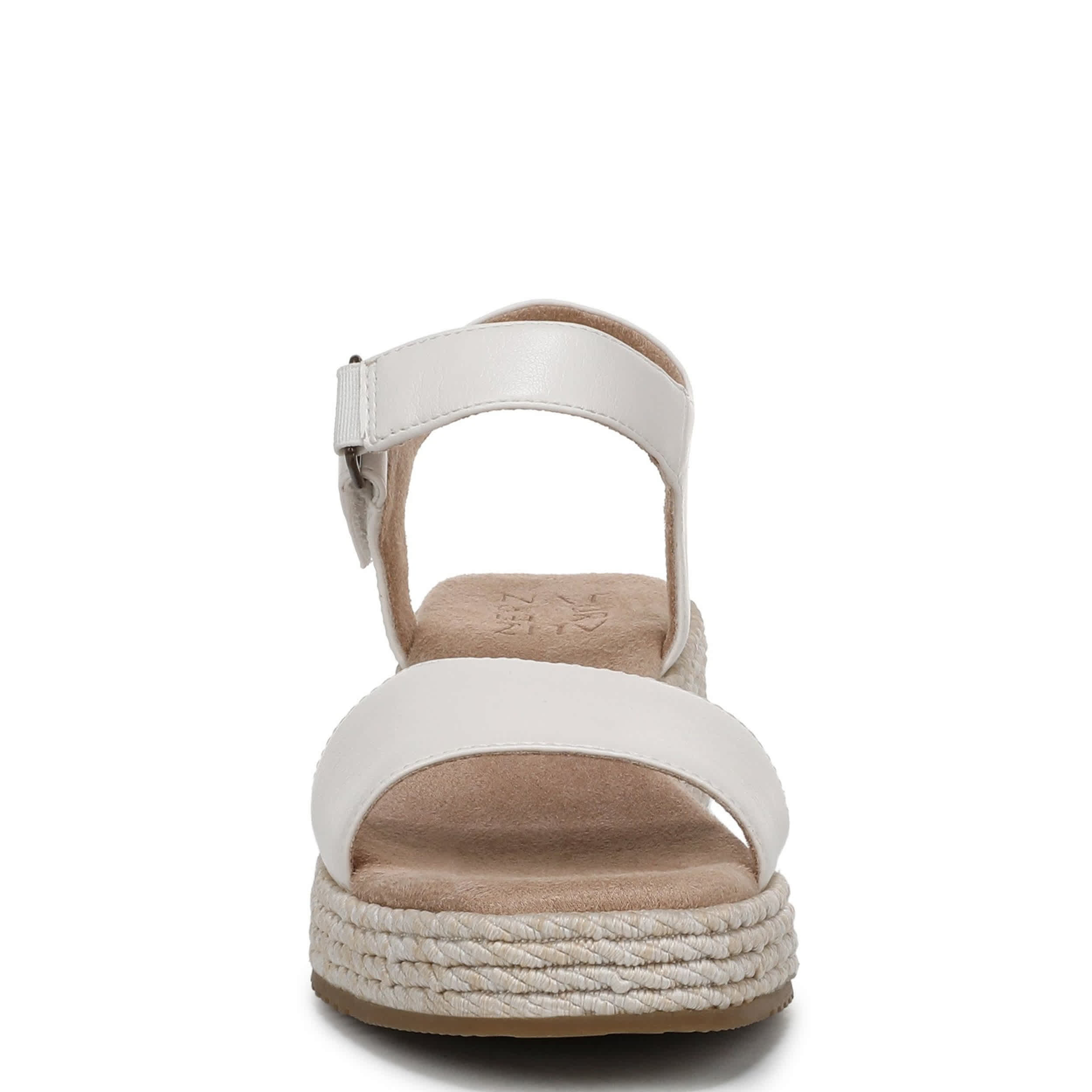 NATURALIZER-WOMENS GOLDIE WEDGE SANDAL-WHITE & 
