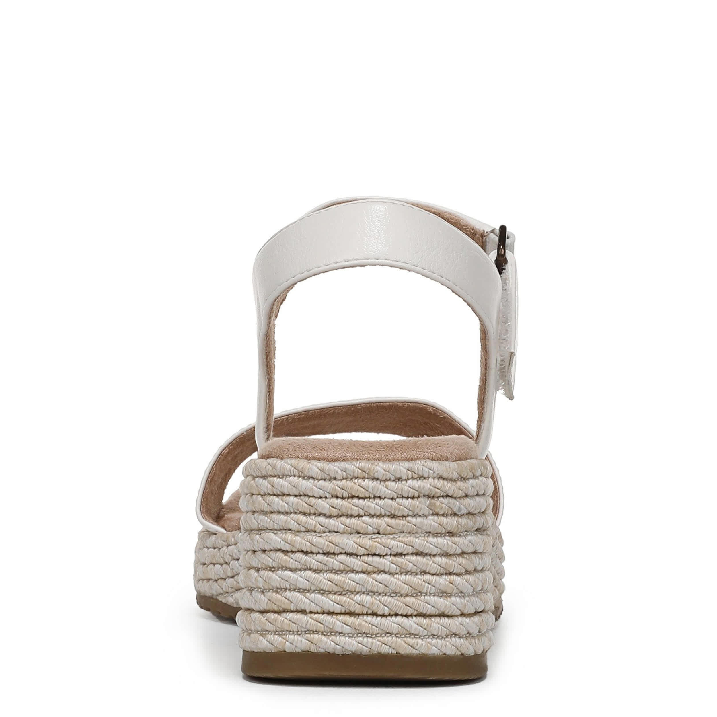 NATURALIZER-WOMENS GOLDIE WEDGE SANDAL-WHITE & 