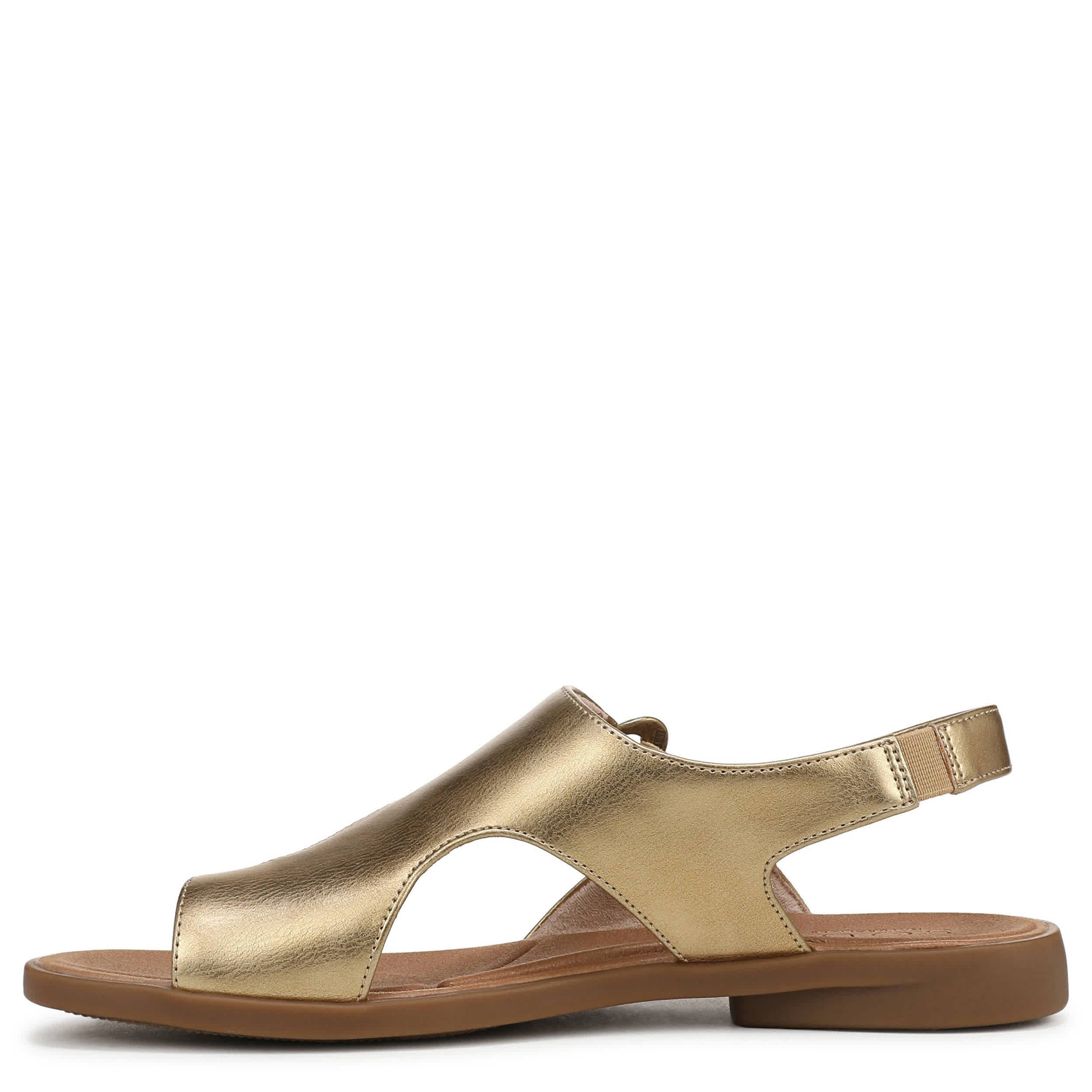 NATURAL SOUL BY NATURALIZER-WOMENS FREYA  SANDAL-GOLD & 