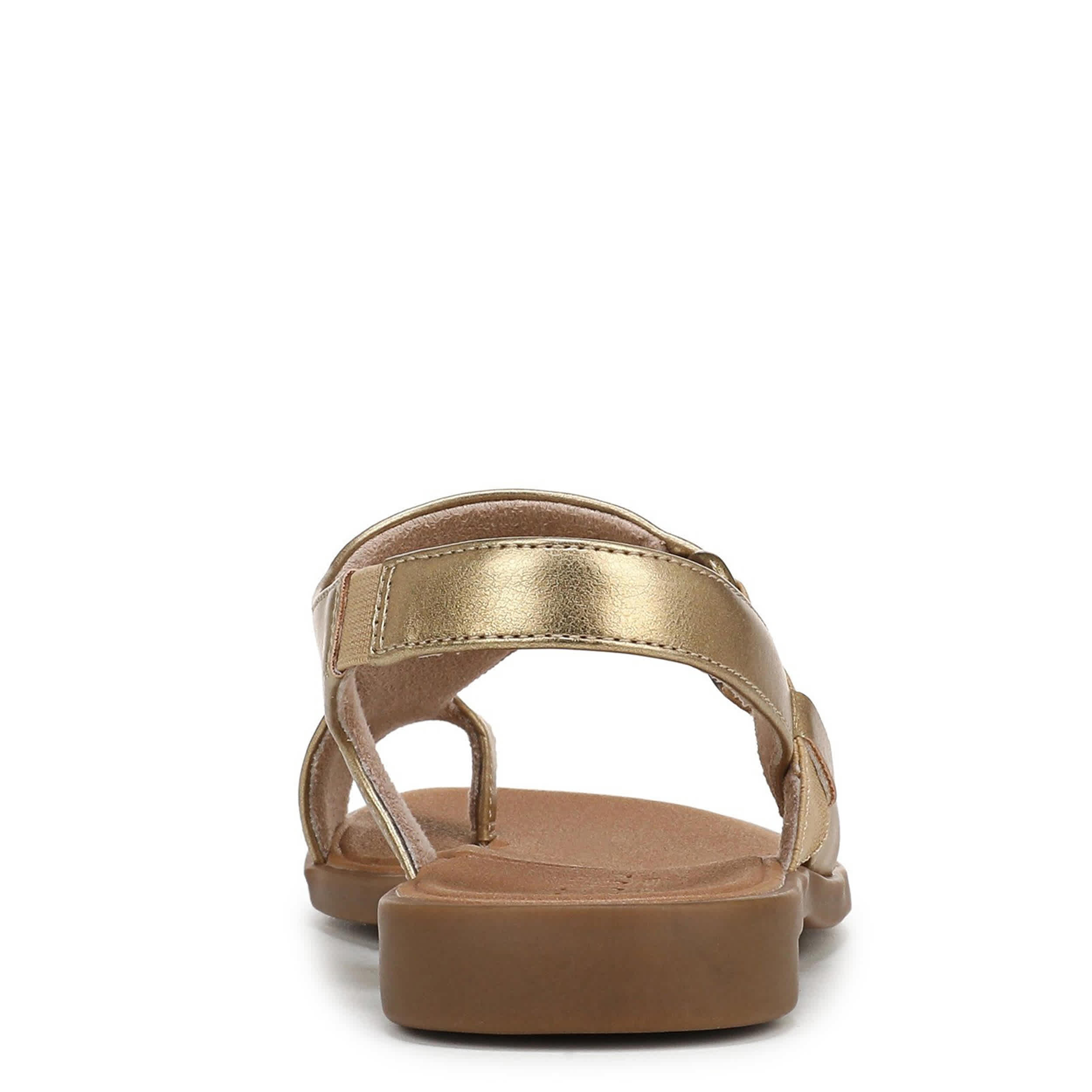 NATURAL SOUL BY NATURALIZER-WOMENS FREYA  SANDAL-GOLD & 