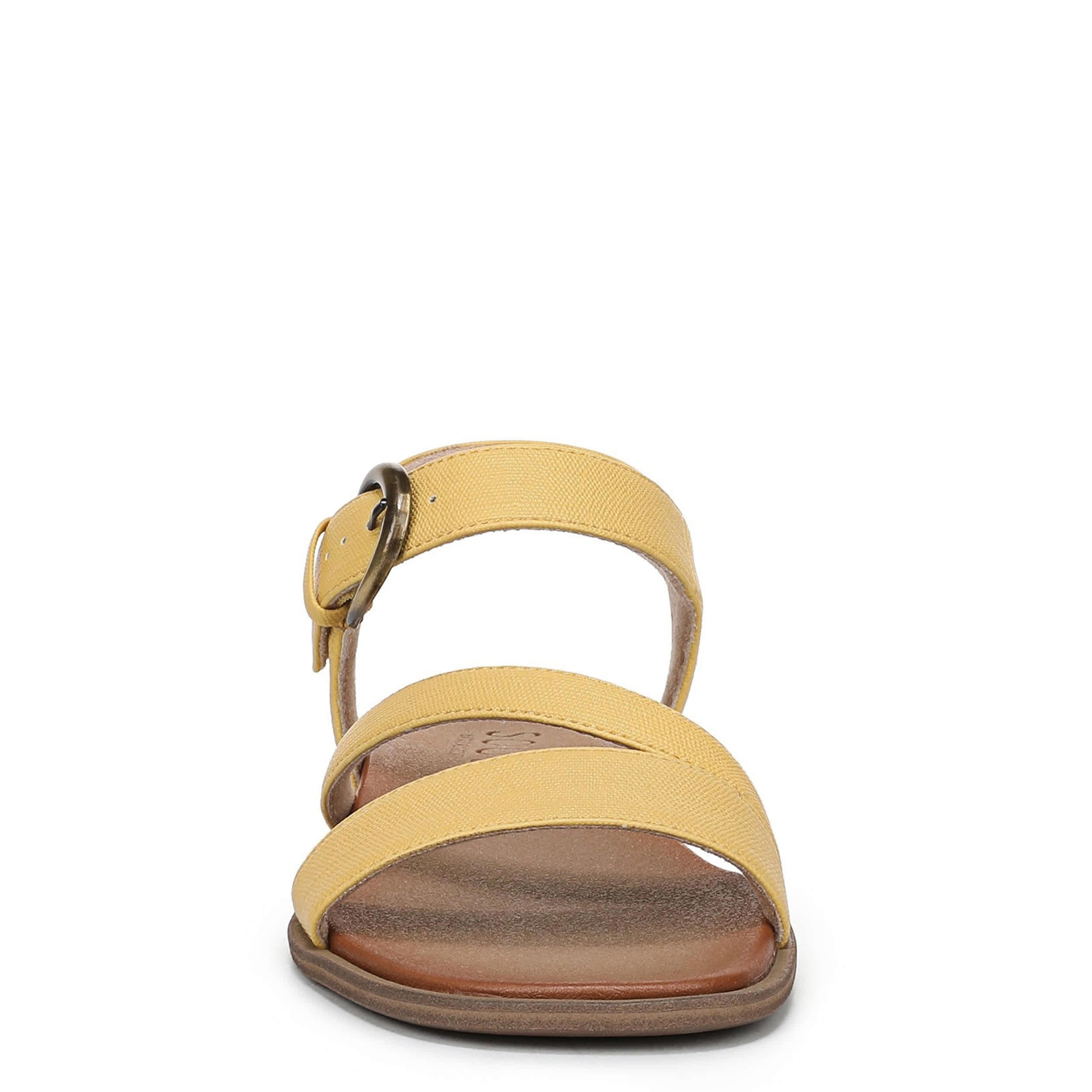 NATURAL SOUL BY NATURALIZER-WOMENS JAYVEE SANDALS-YELLOW & 
