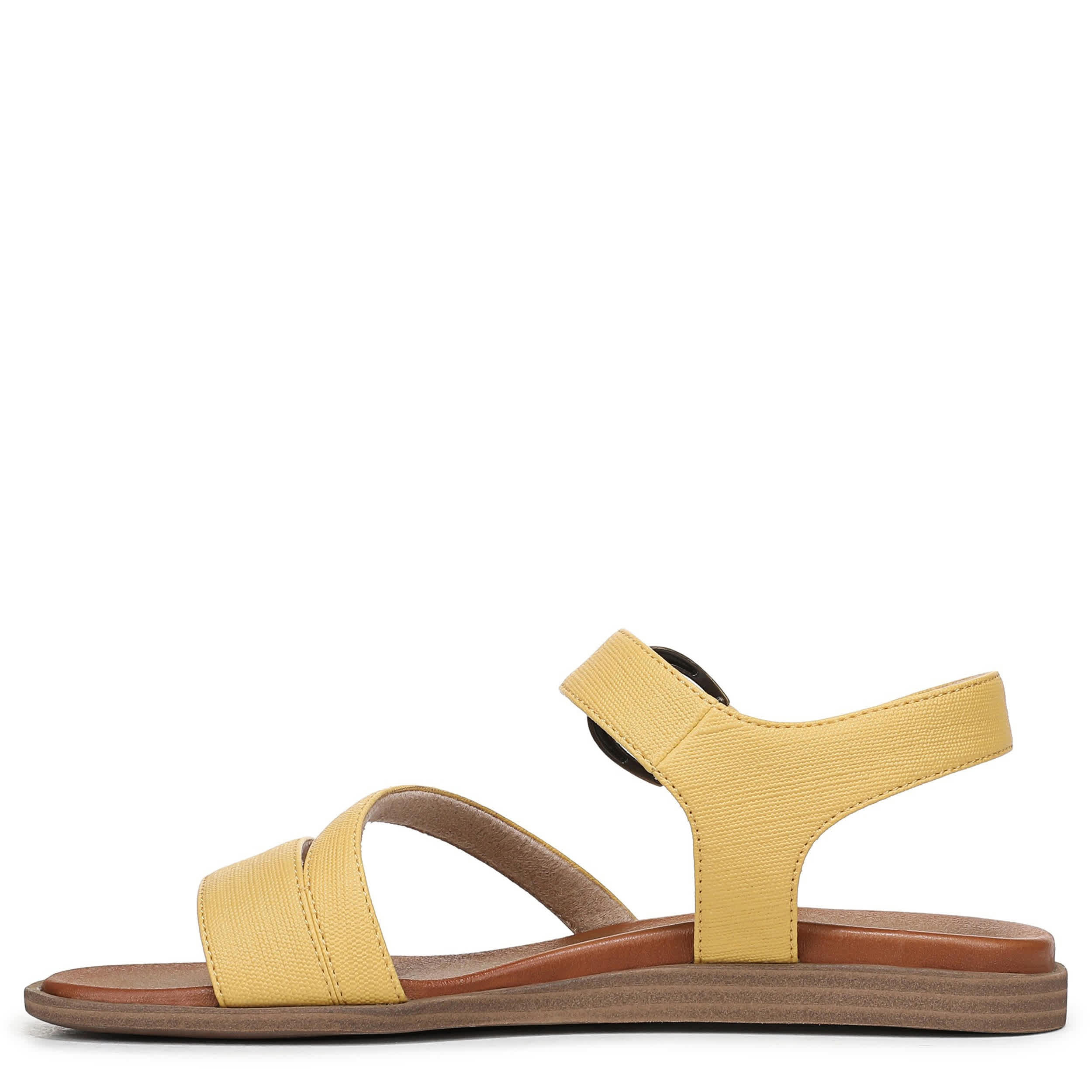 NATURAL SOUL BY NATURALIZER-WOMENS JAYVEE SANDALS-YELLOW & 