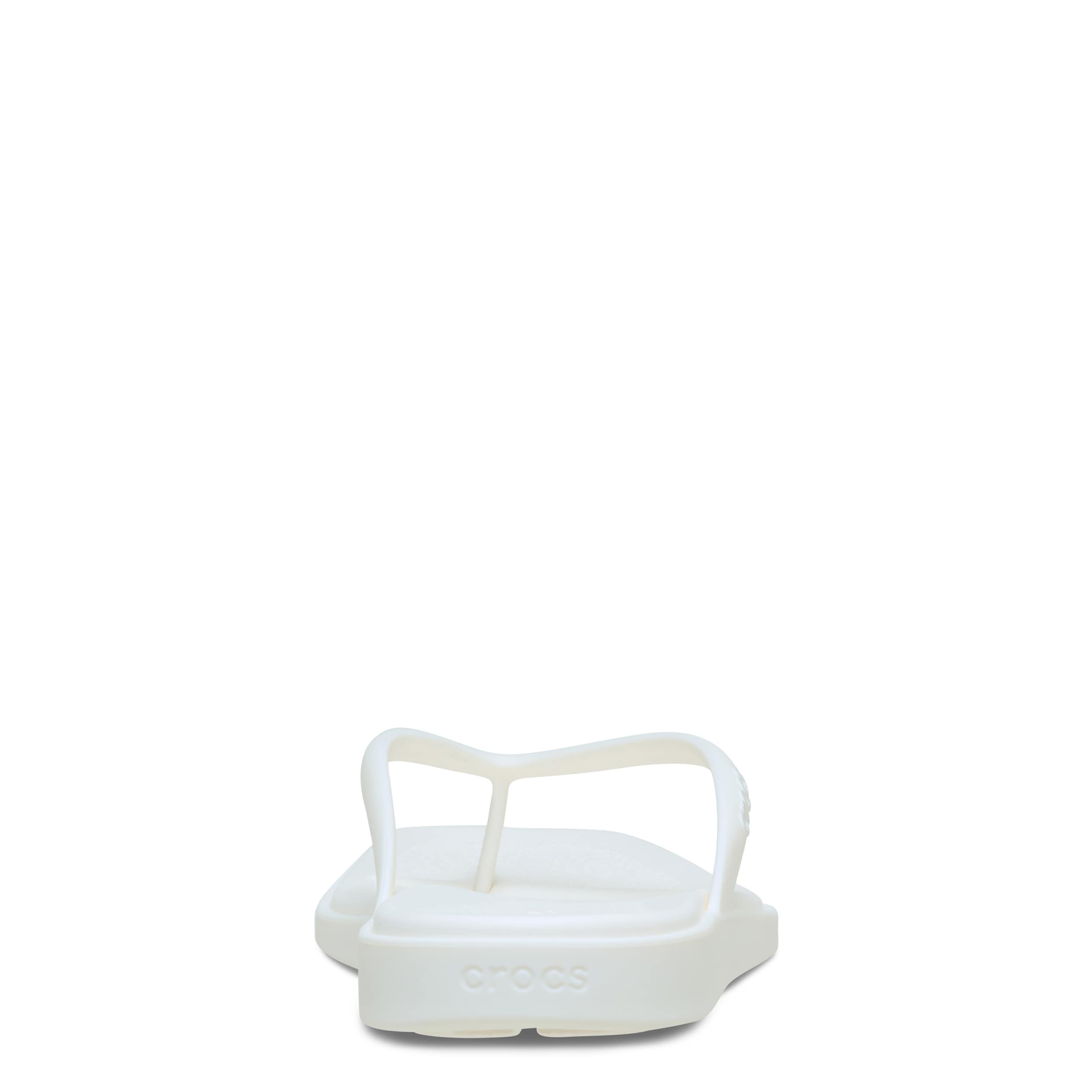 CROCS-WOMENS MIAMI FLIP SANDAL-OFF WHITE & 