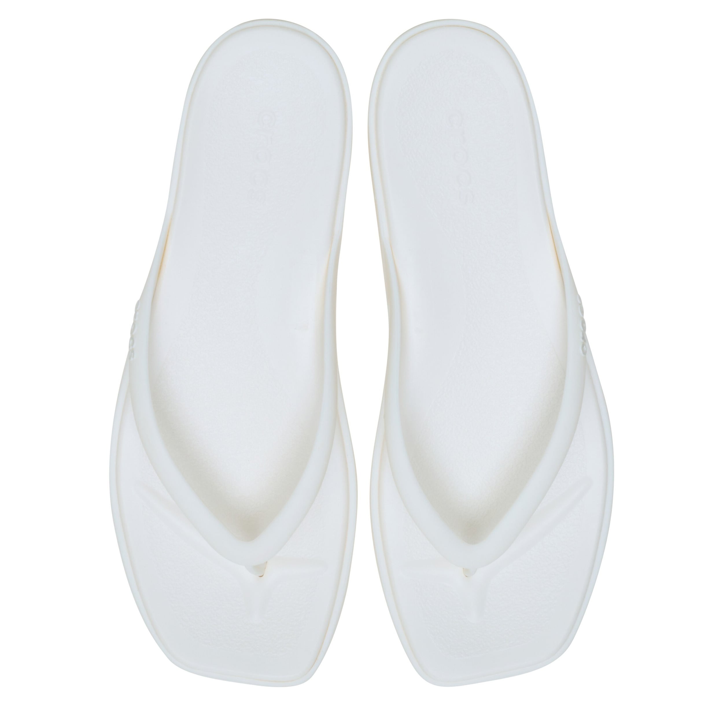 CROCS-WOMENS MIAMI FLIP SANDAL-OFF WHITE & 