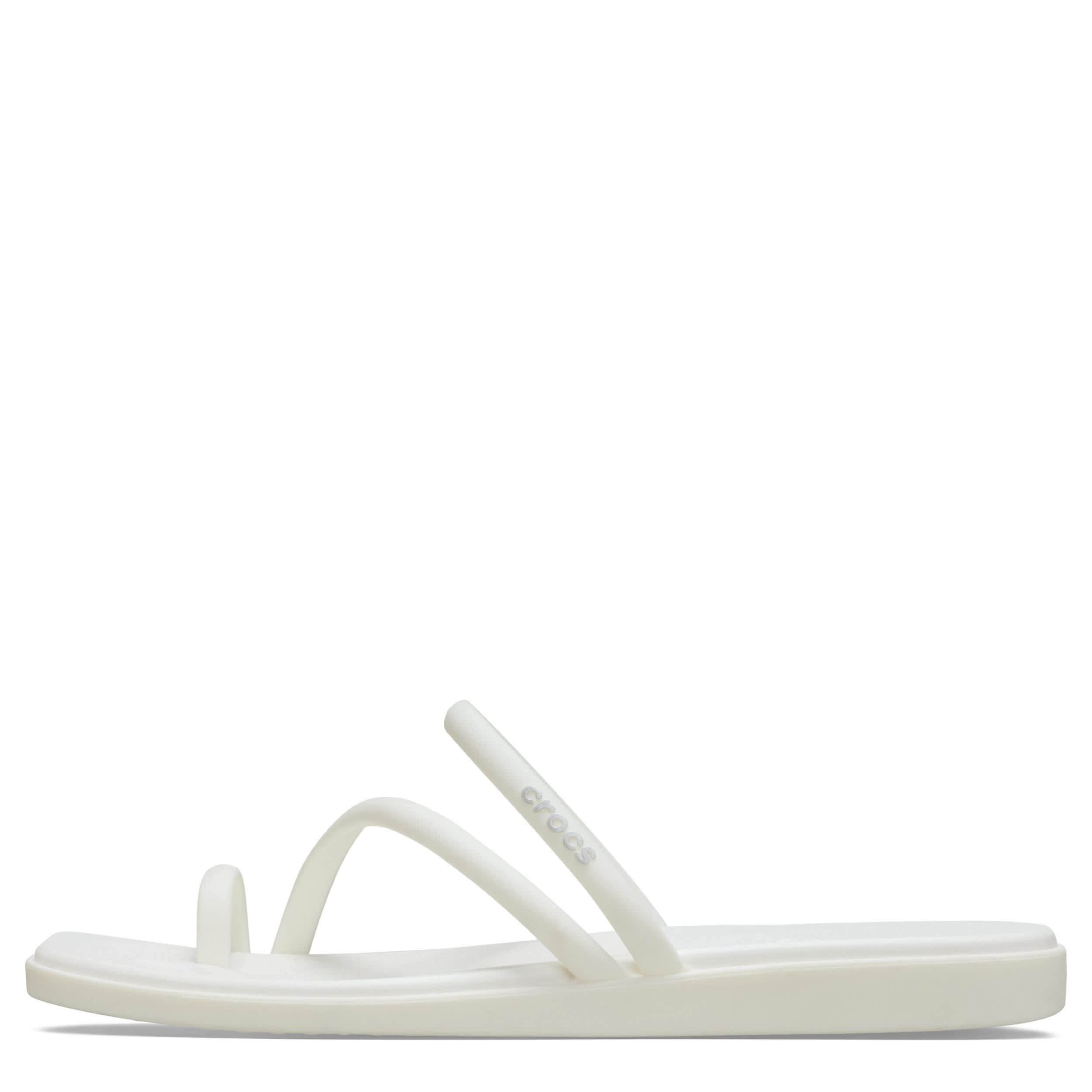CROCS-WOMENS MIAMI TOE LOOP-OFF WHITE & 