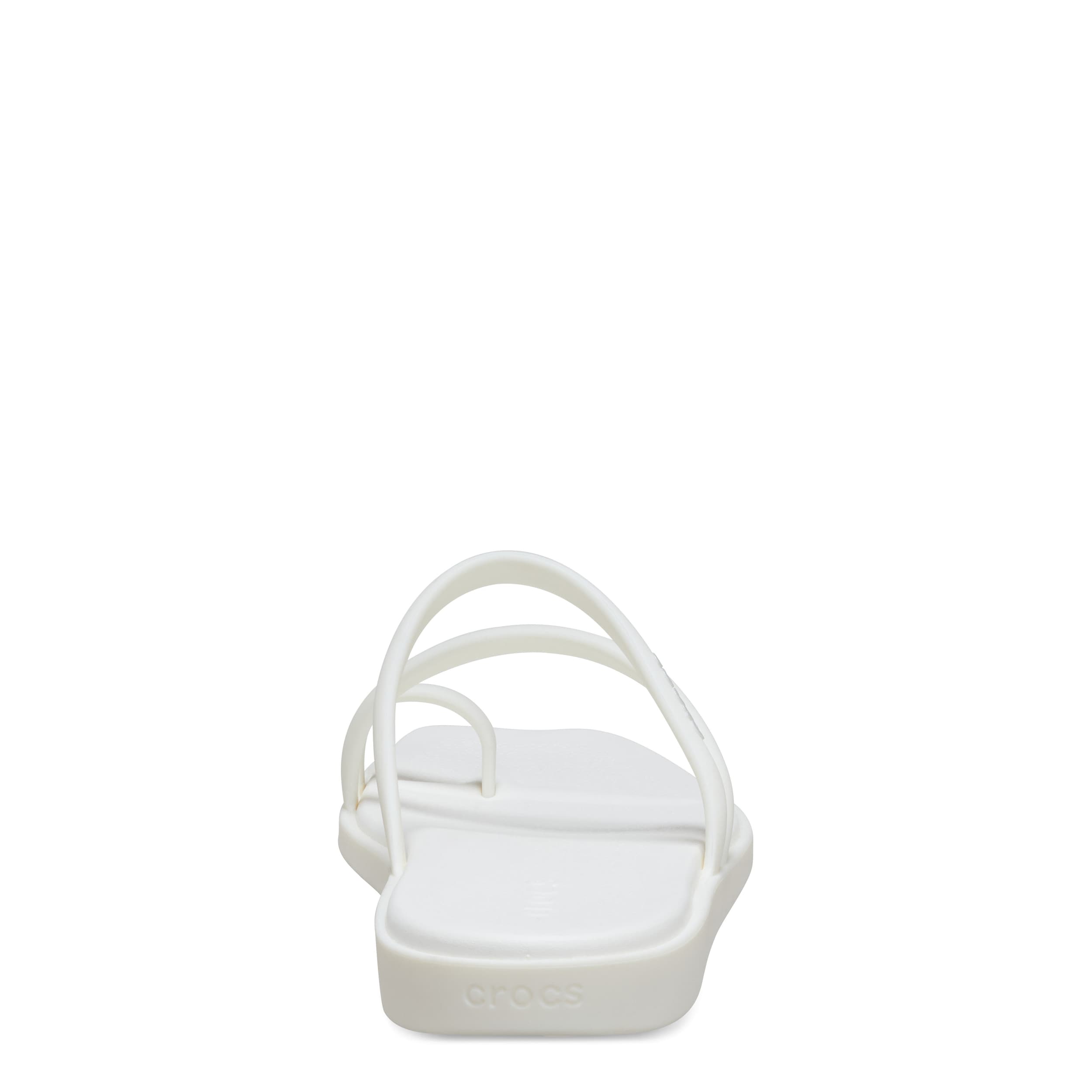 CROCS-WOMENS MIAMI TOE LOOP-OFF WHITE & 