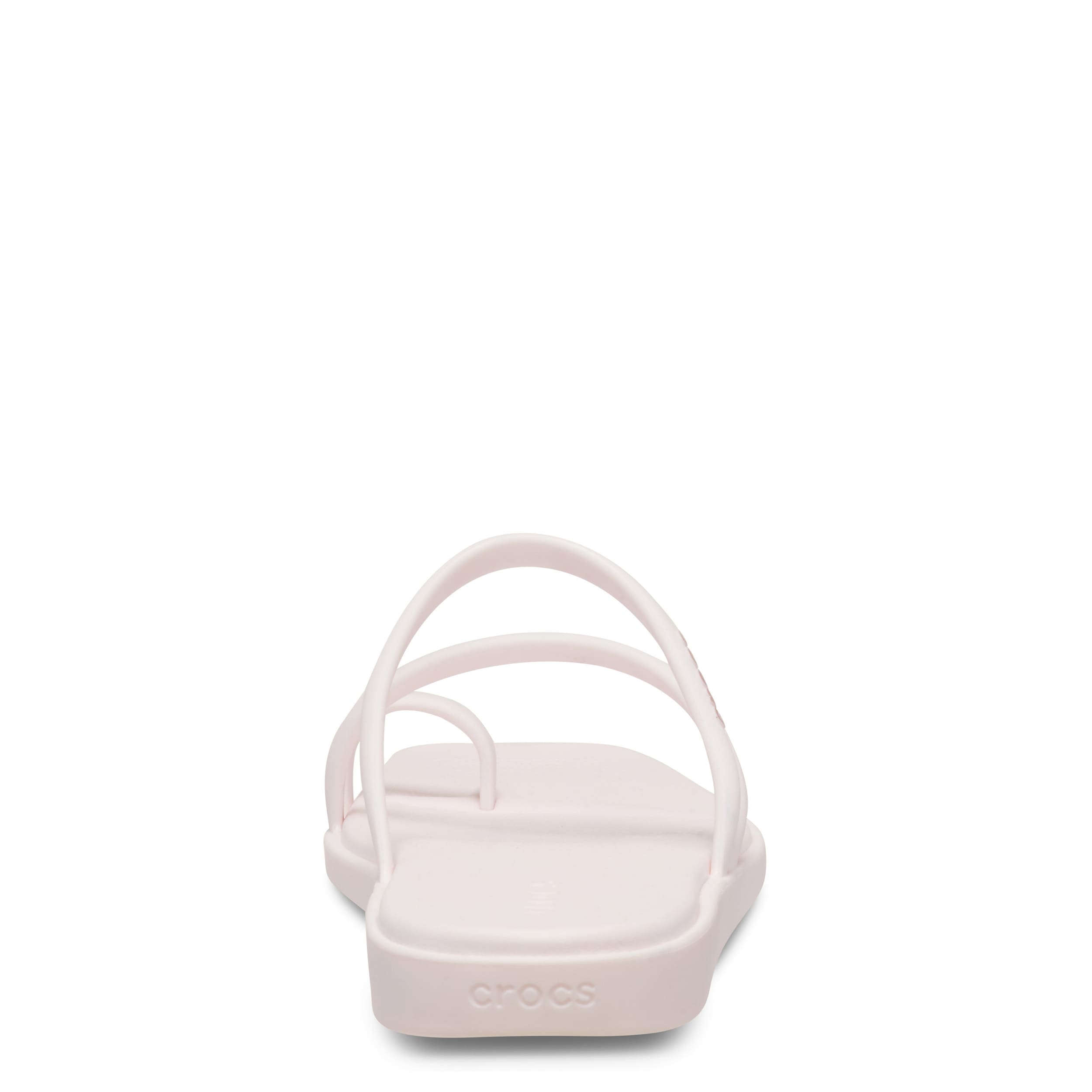 CROCS-WOMENS MIAMI TOE LOOP-PALE PINK & 