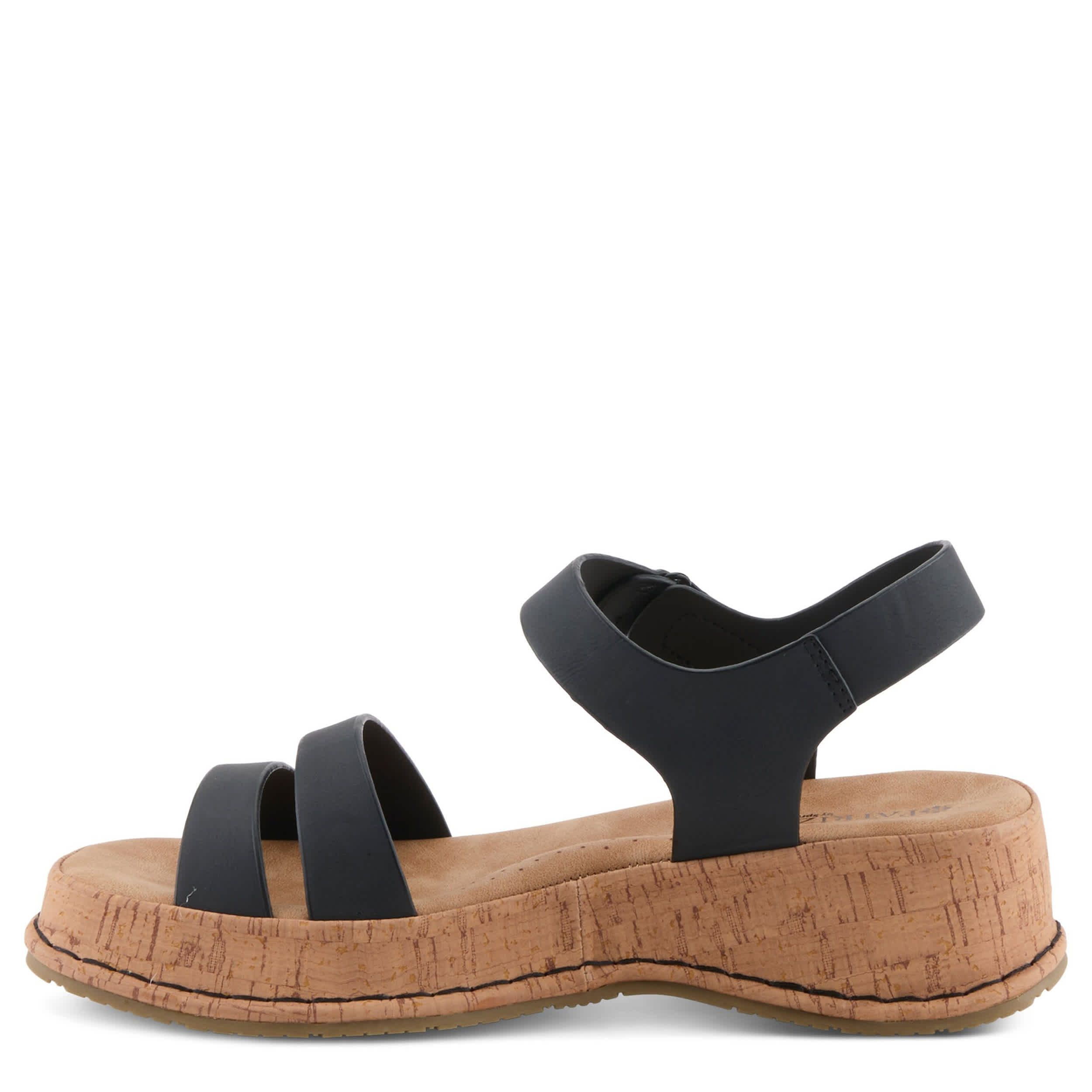 PATRIZIA-WOMENS MONIECE WEDGE SANDAL-BLACK & 