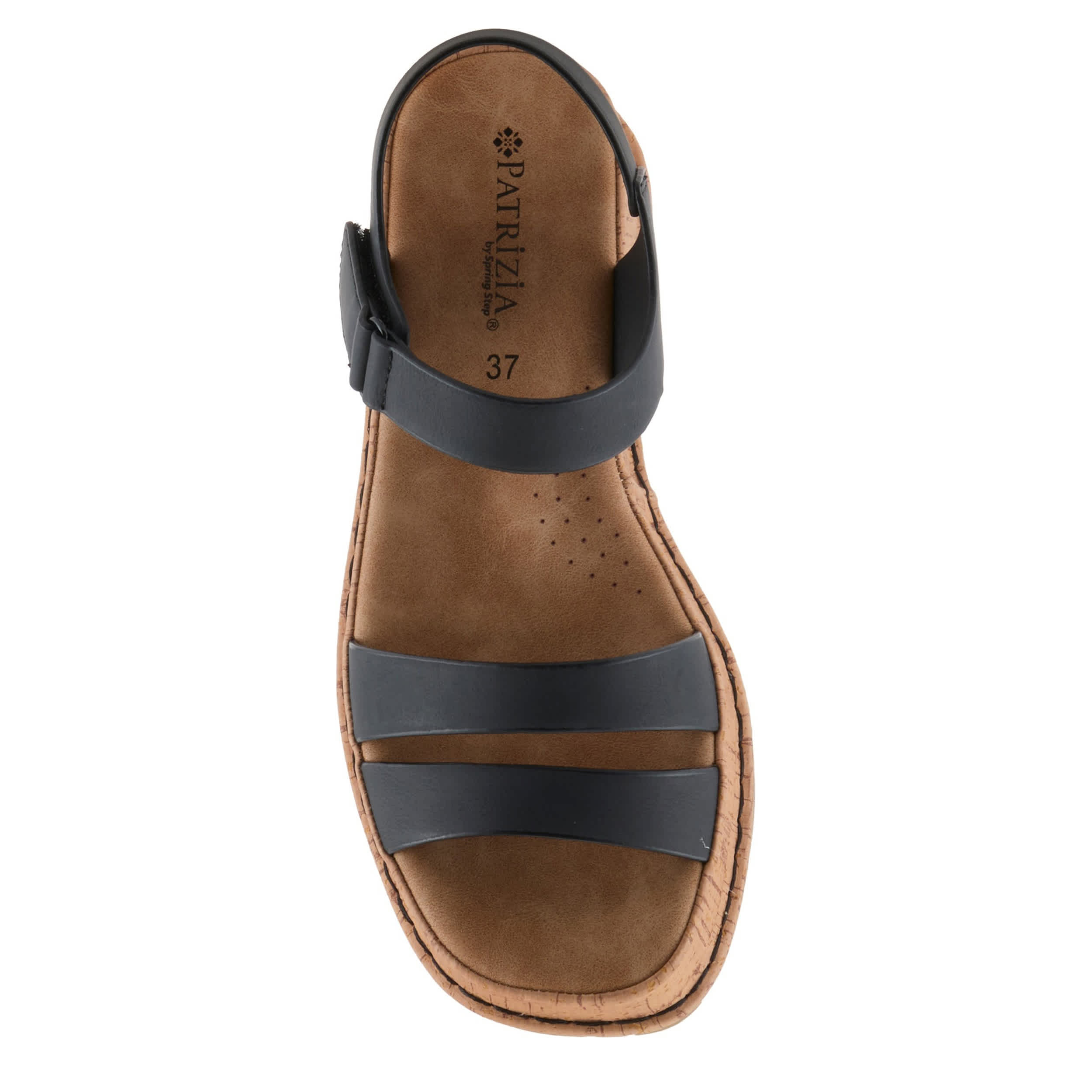 PATRIZIA-WOMENS MONIECE WEDGE SANDAL-BLACK & 