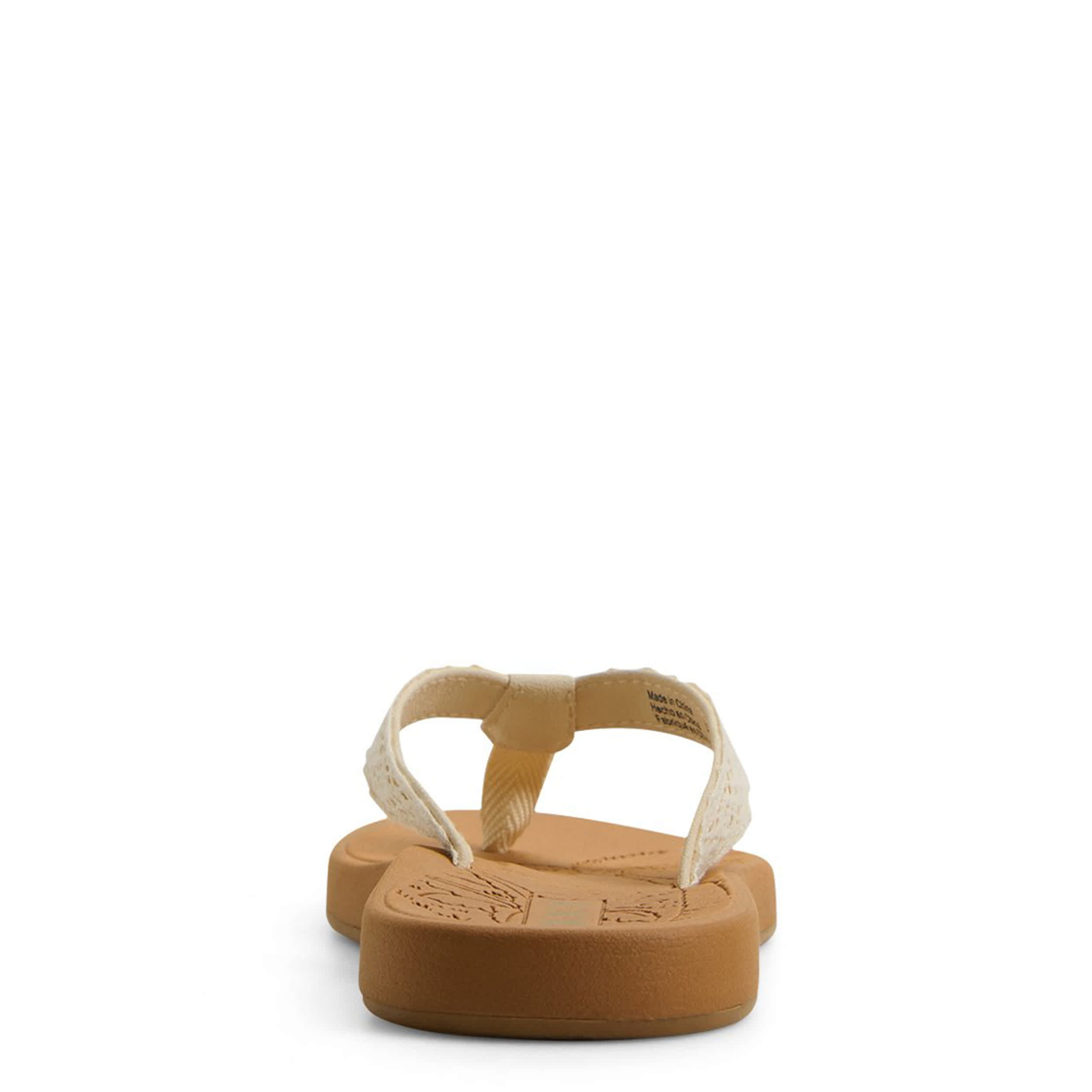 ROXY-WOMENS GIANNA II FLIP FLOP SANDAL-IVORY & 