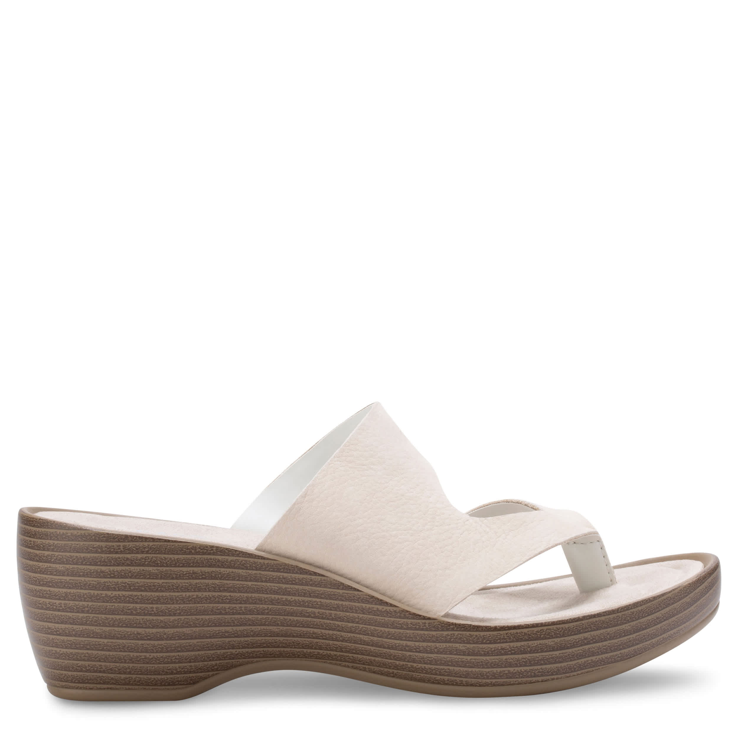 EASTLAND-WOMENS LAUREL SANDAL-WHITE & 