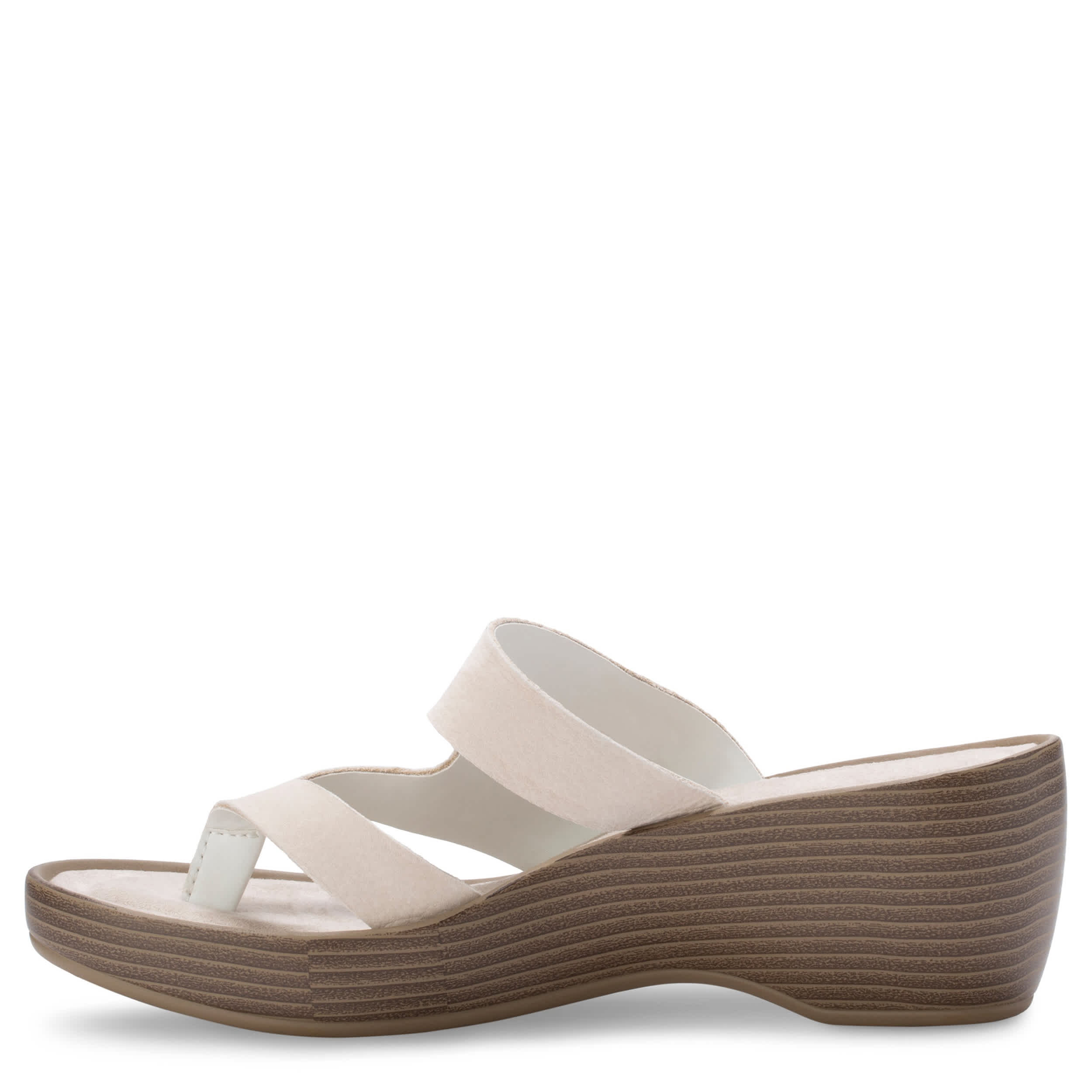 EASTLAND-WOMENS LAUREL SANDAL-WHITE & 