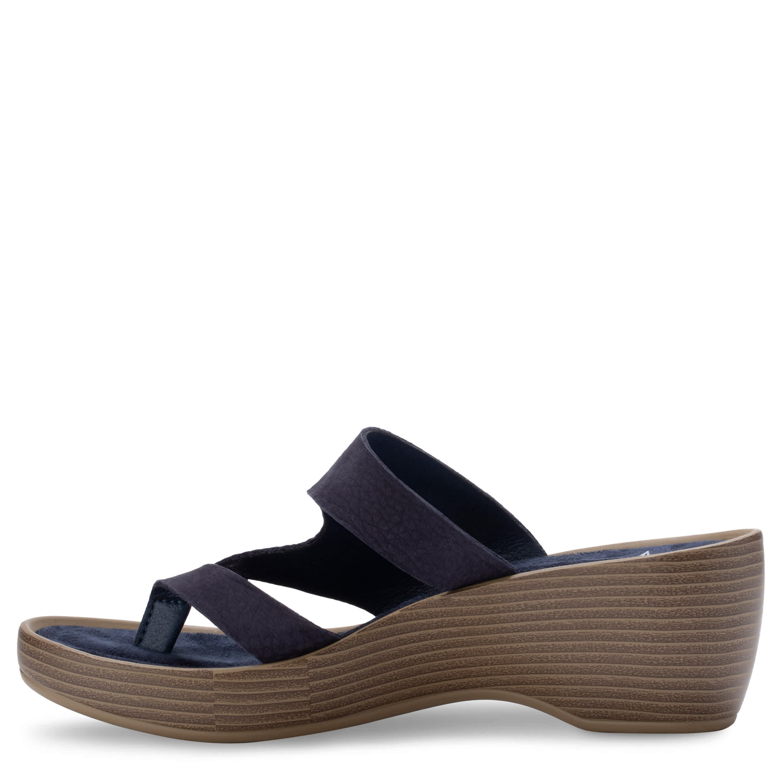 EASTLAND-WOMENS LAUREL SANDAL-NAVY & 