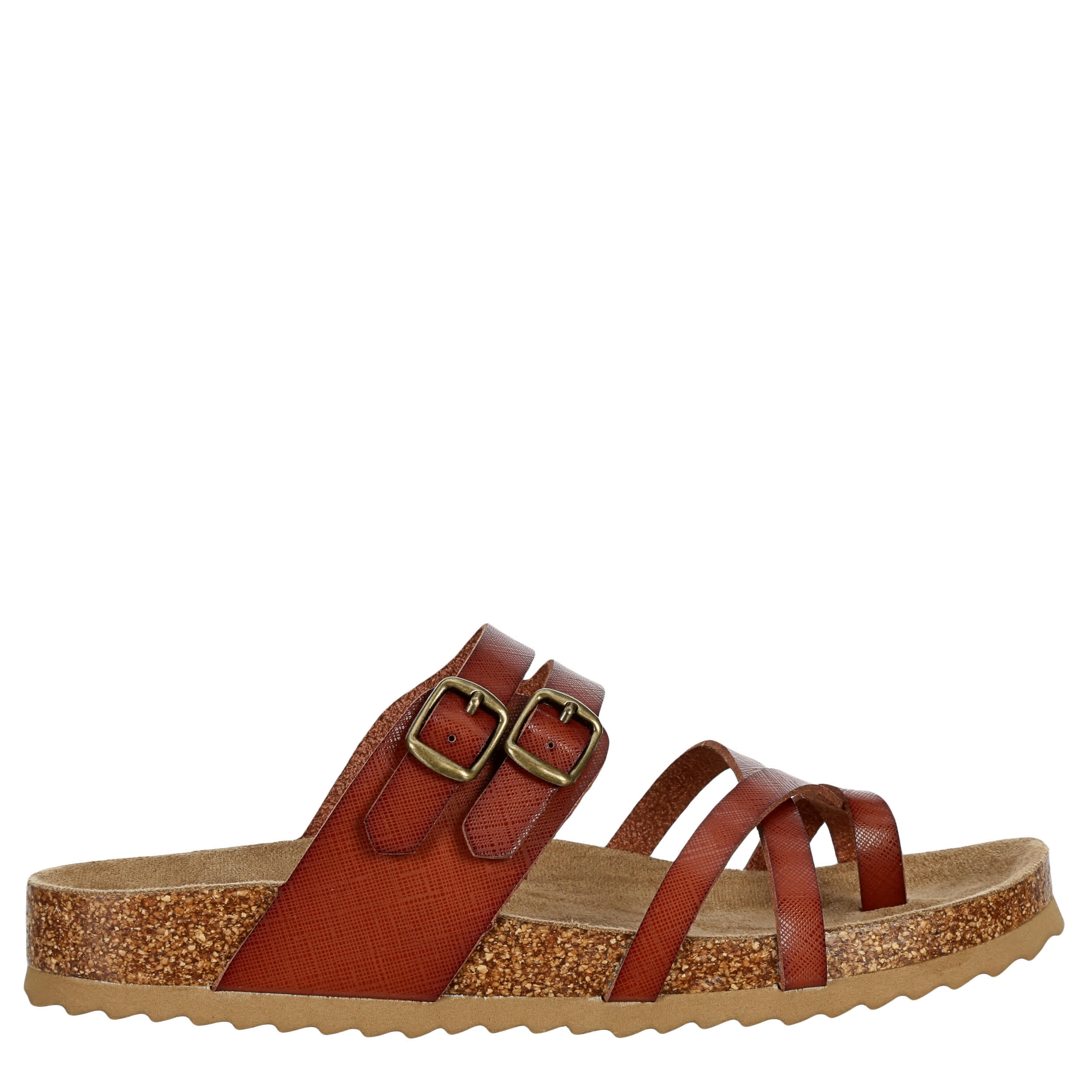 Cognac Bjorndal Womens Sami Footbed Sandal | Rack Room Shoes
