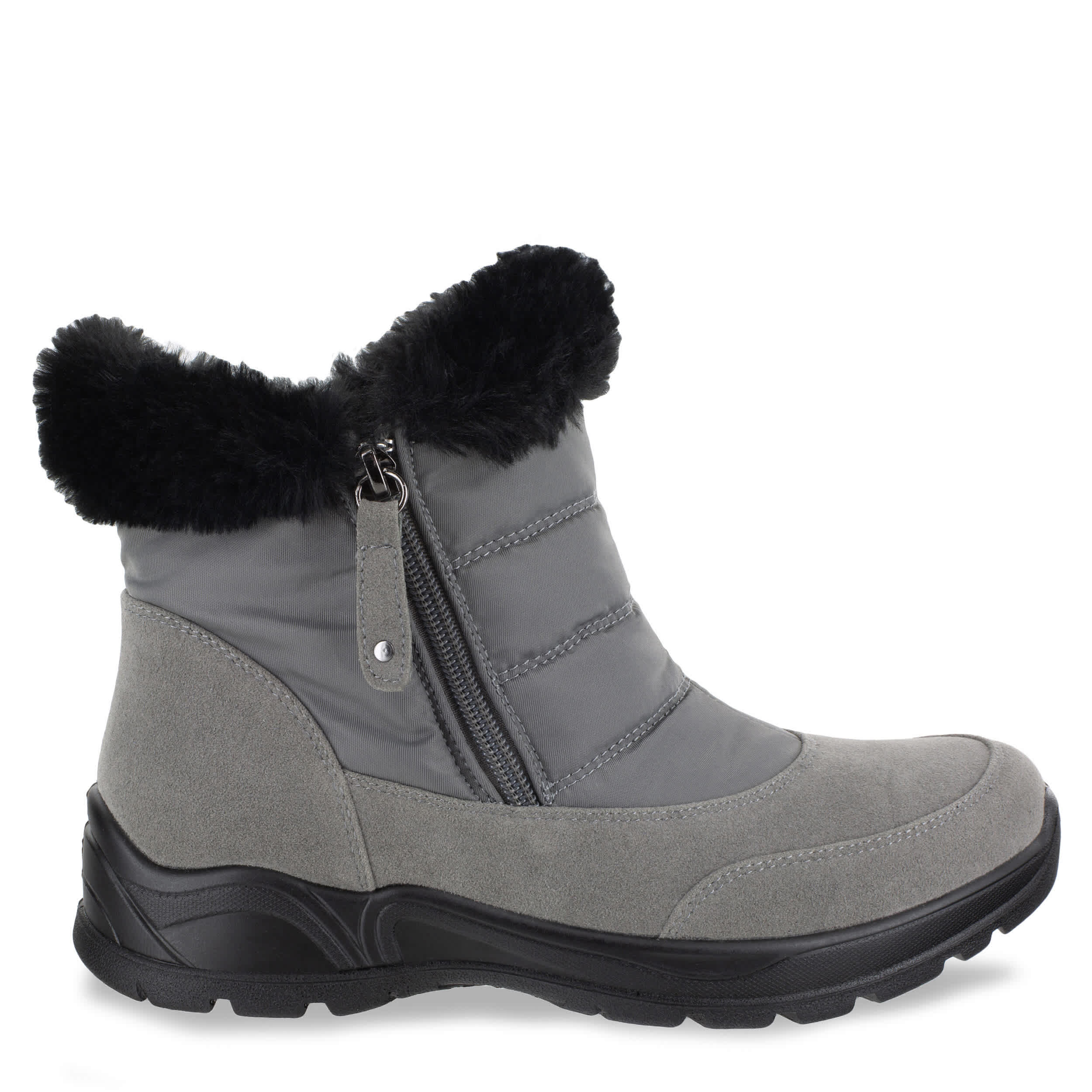 EASY STREET-WOMENS FROSTY SNOW BOOT-GREY & 