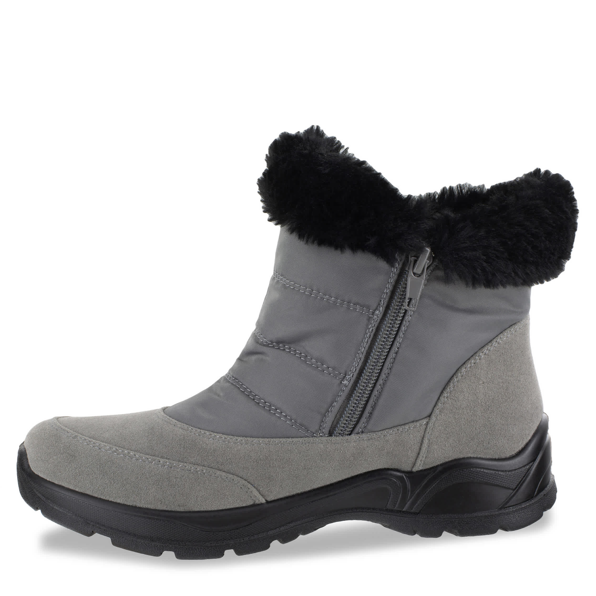 EASY STREET-WOMENS FROSTY SNOW BOOT-GREY & 