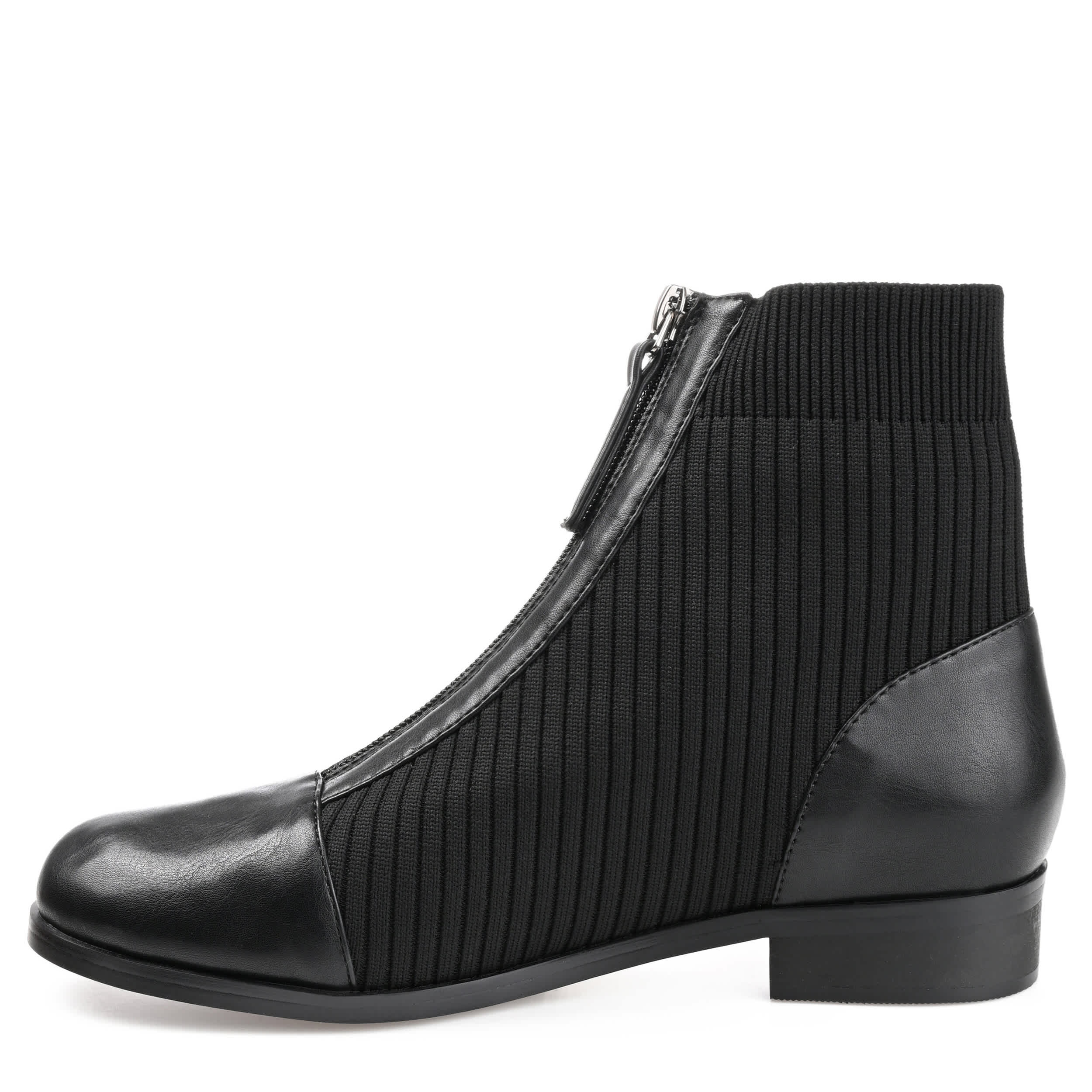 JOURNEE COLLECTION-WOMENS BEXLIE BOOTIE-BLACK & 