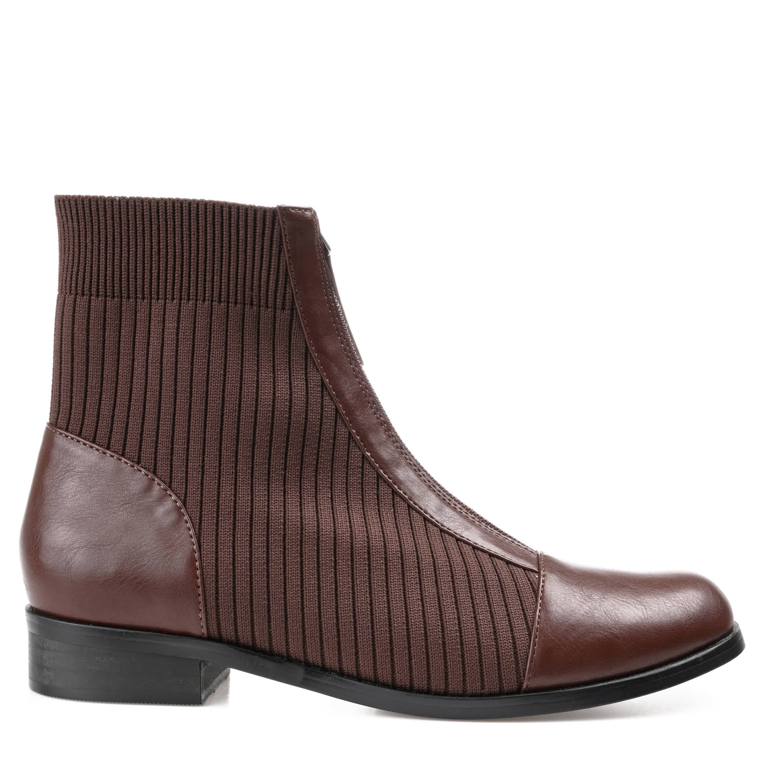 JOURNEE COLLECTION-WOMENS BEXLIE BOOTIE-BROWN & 
