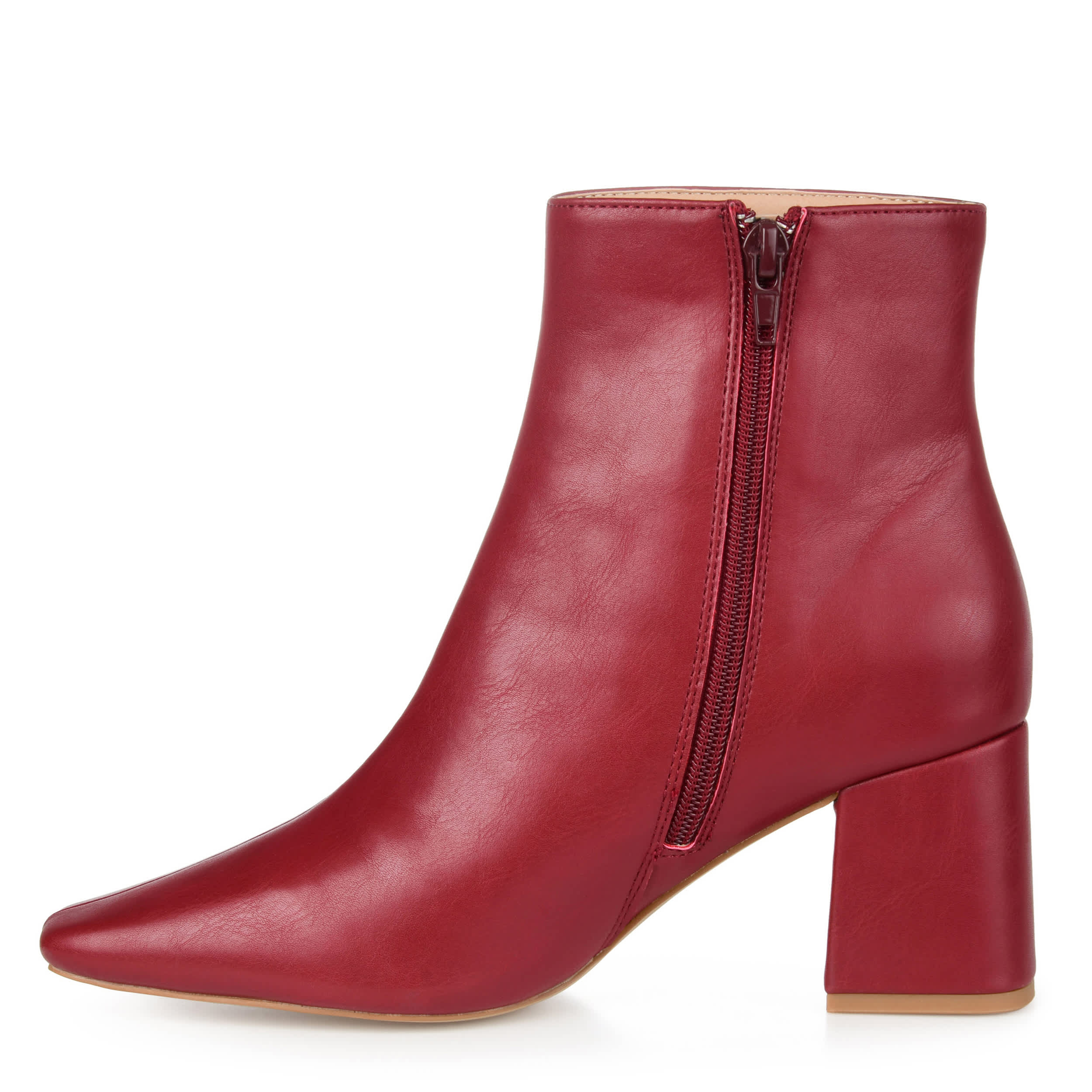 JOURNEE COLLECTION-WOMENS HAYLINN BOOTIE-BURGUNDY & 