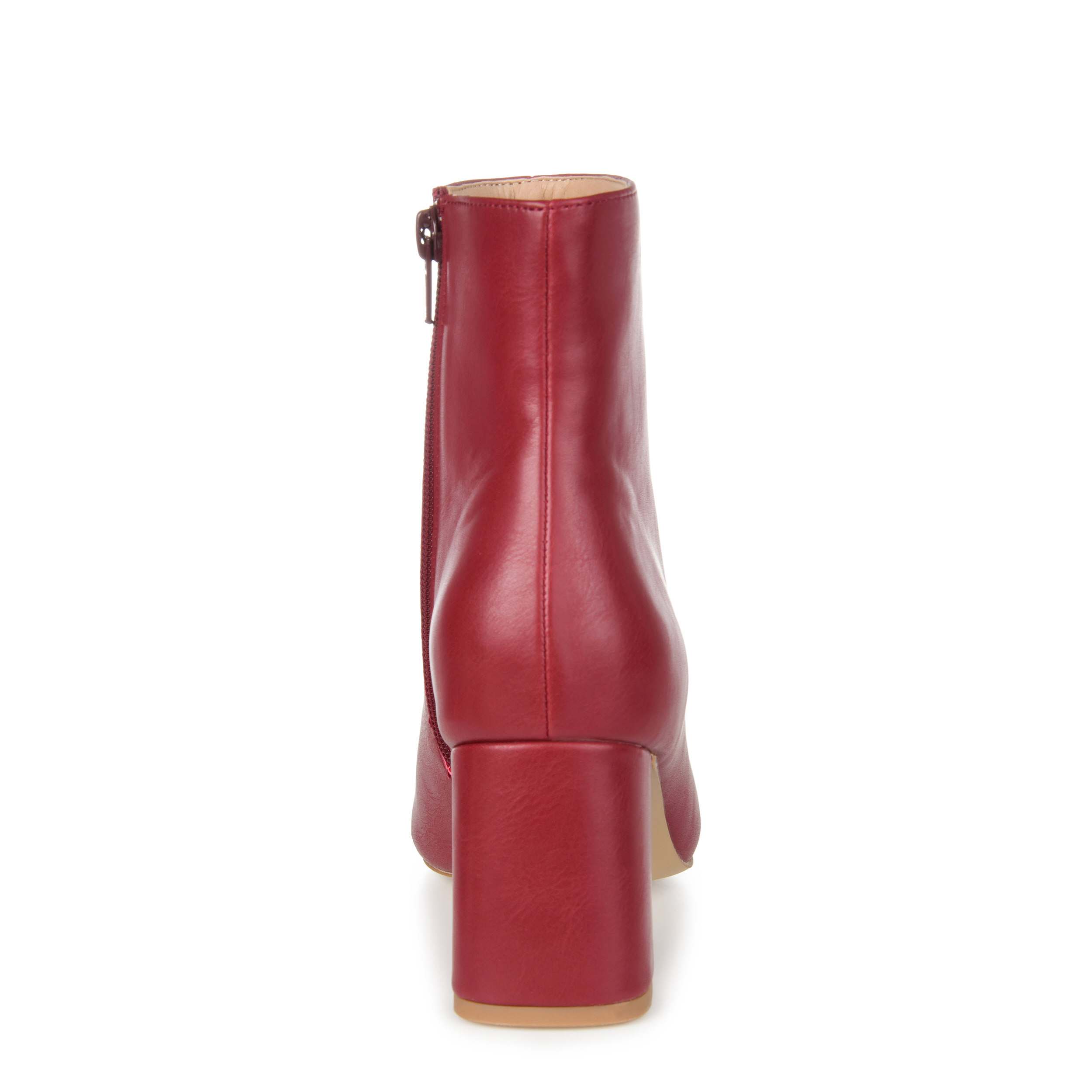 JOURNEE COLLECTION-WOMENS HAYLINN BOOTIE-BURGUNDY & 