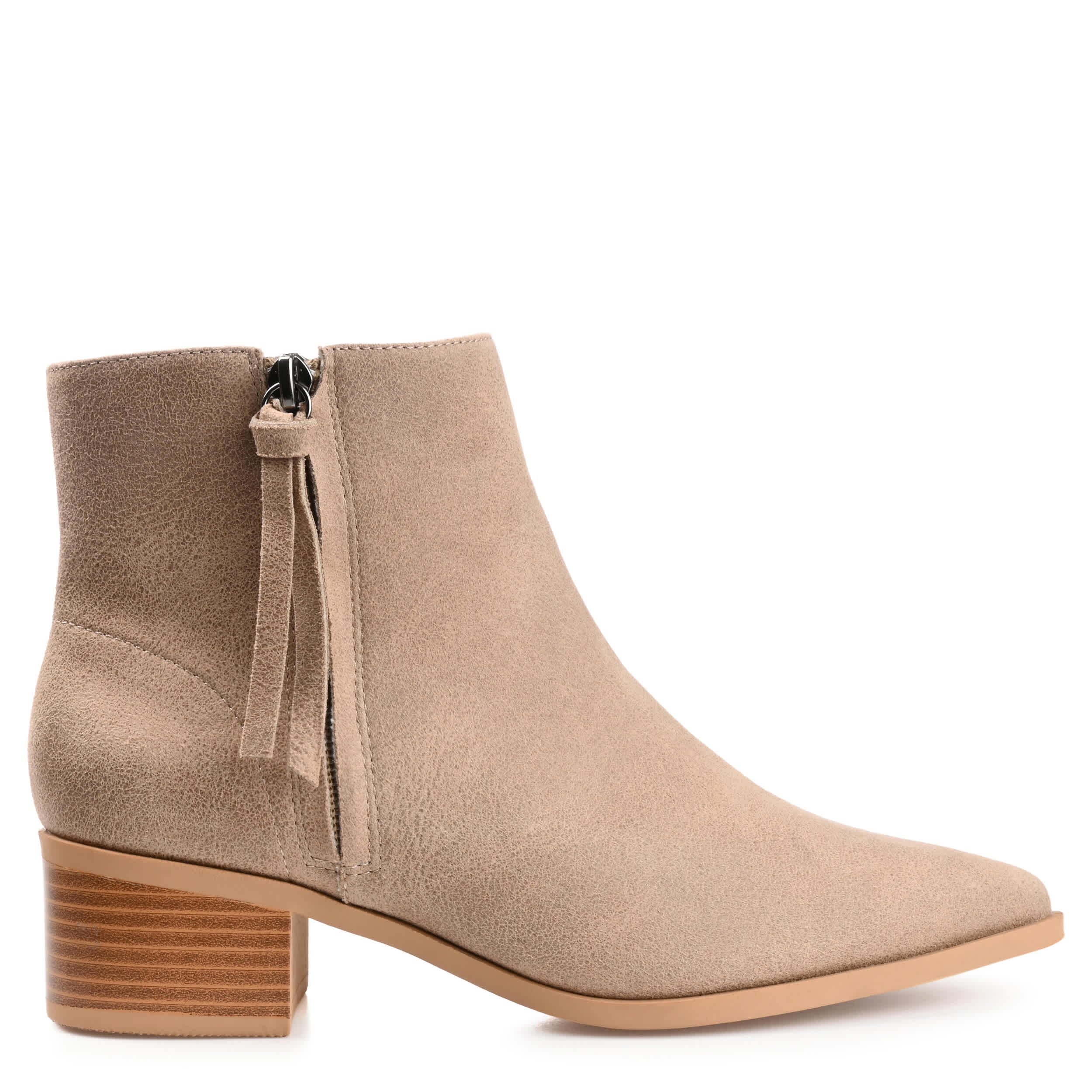 JOURNEE COLLECTION-WOMENS SADIYA BOOTIE-TAUPE & 
