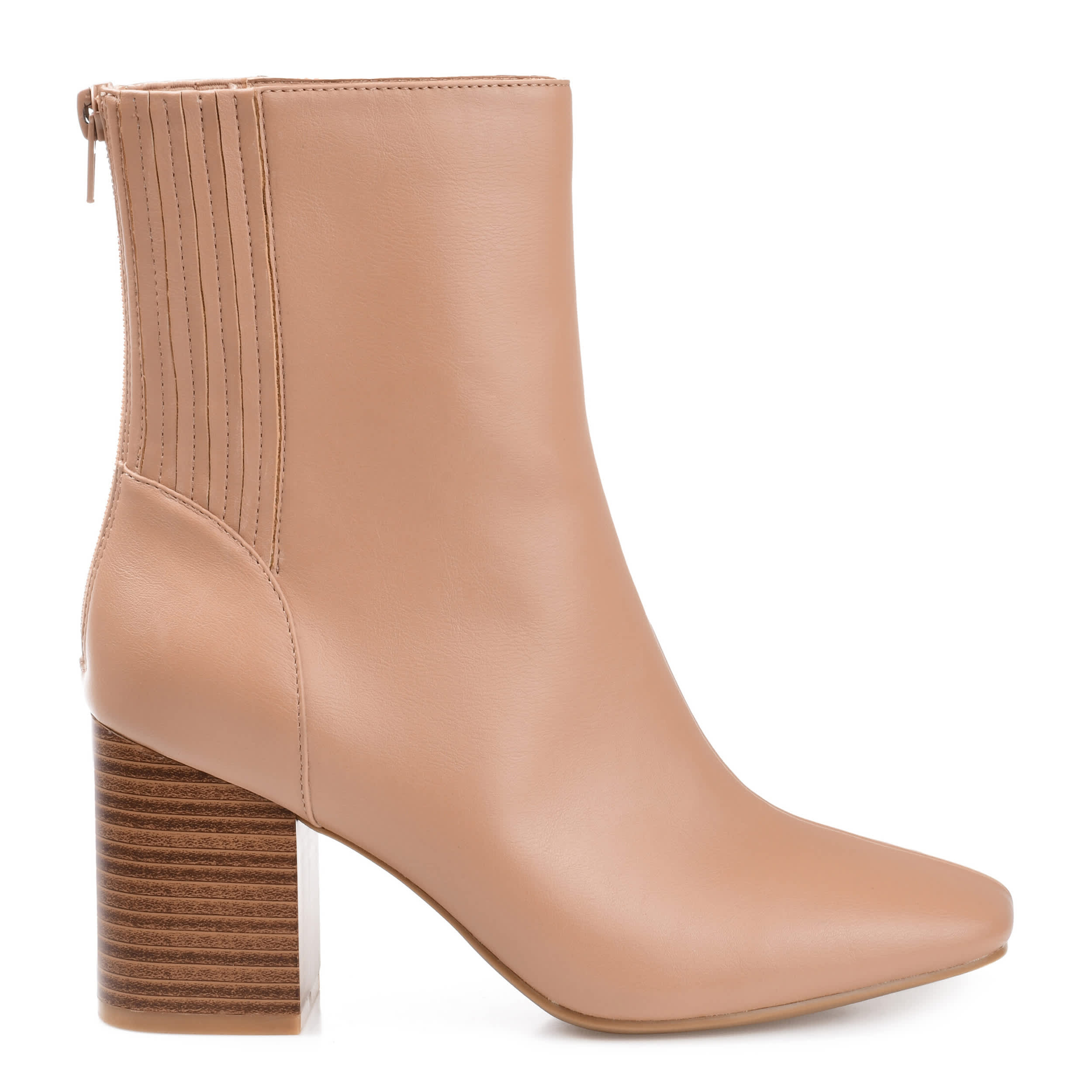 JOURNEE COLLECTION-WOMENS MAIZE BOOTIE-NUDE & 