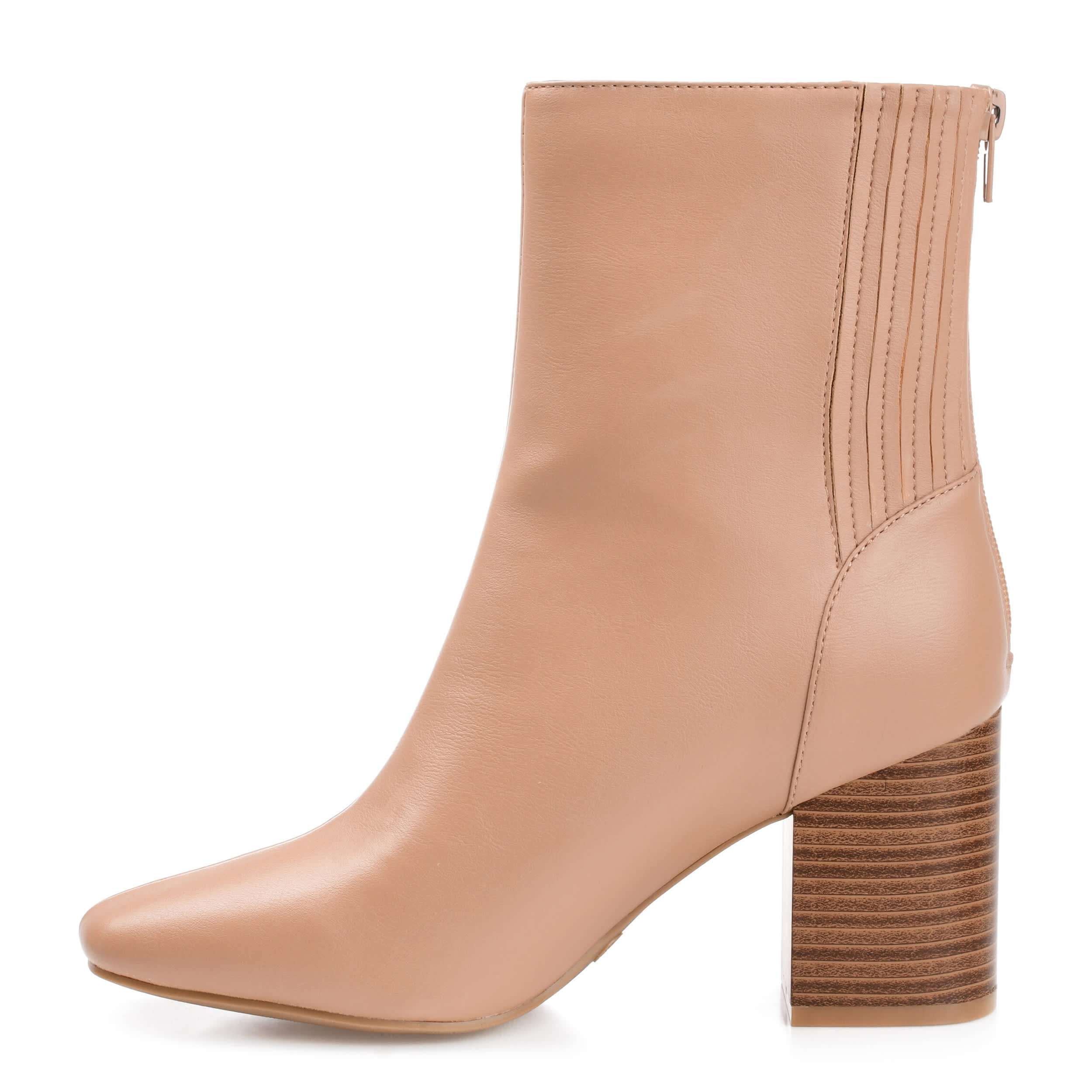 JOURNEE COLLECTION-WOMENS MAIZE BOOTIE-NUDE & 