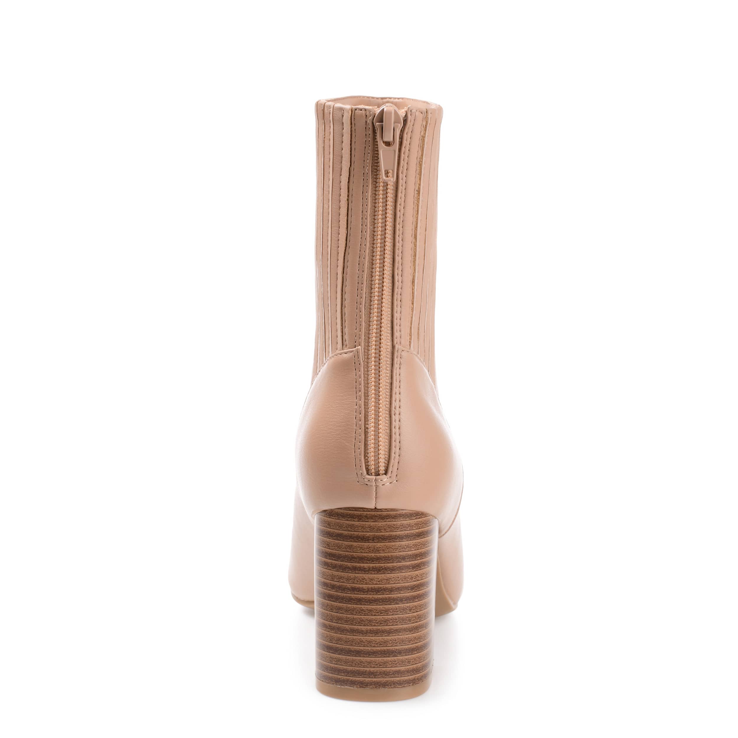 JOURNEE COLLECTION-WOMENS MAIZE BOOTIE-NUDE & 