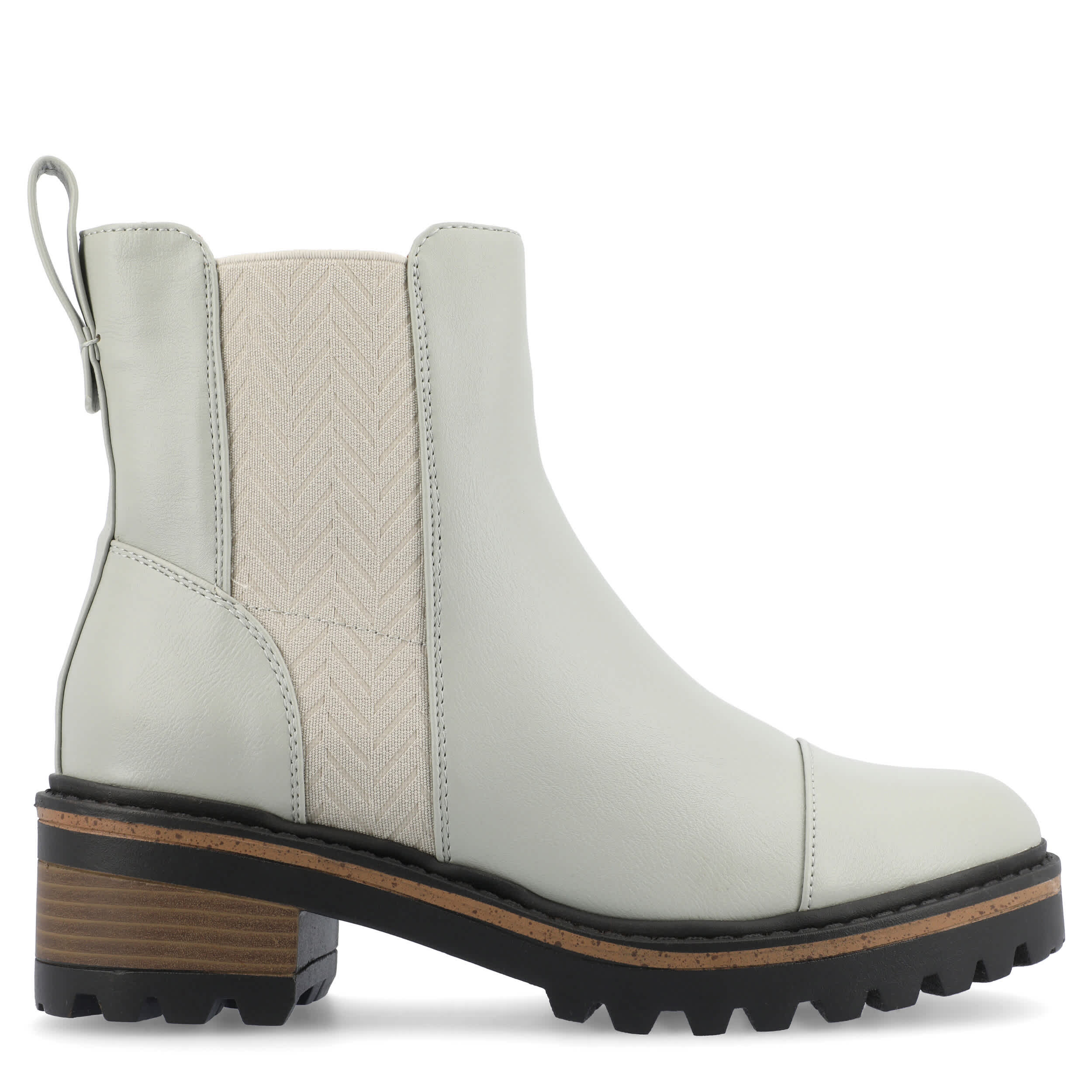 JOURNEE COLLECTION-WOMENS MIRETTE BOOTIE-GREY & 