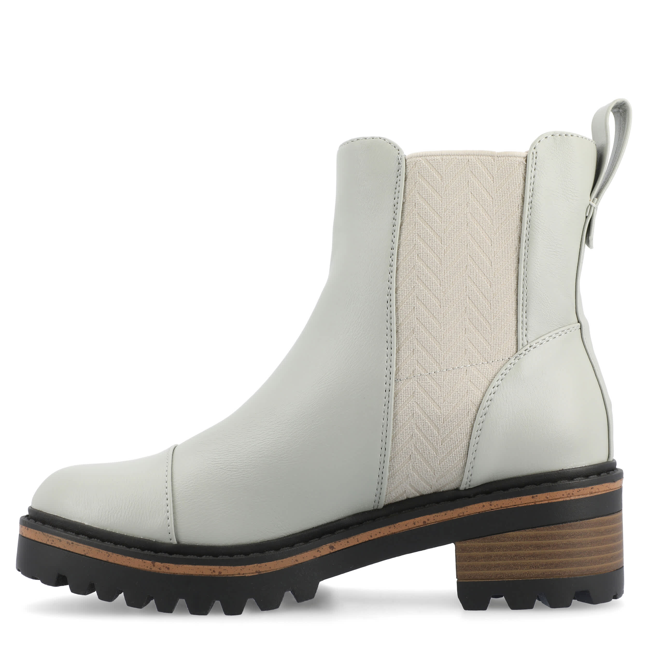 JOURNEE COLLECTION-WOMENS MIRETTE BOOTIE-GREY & 