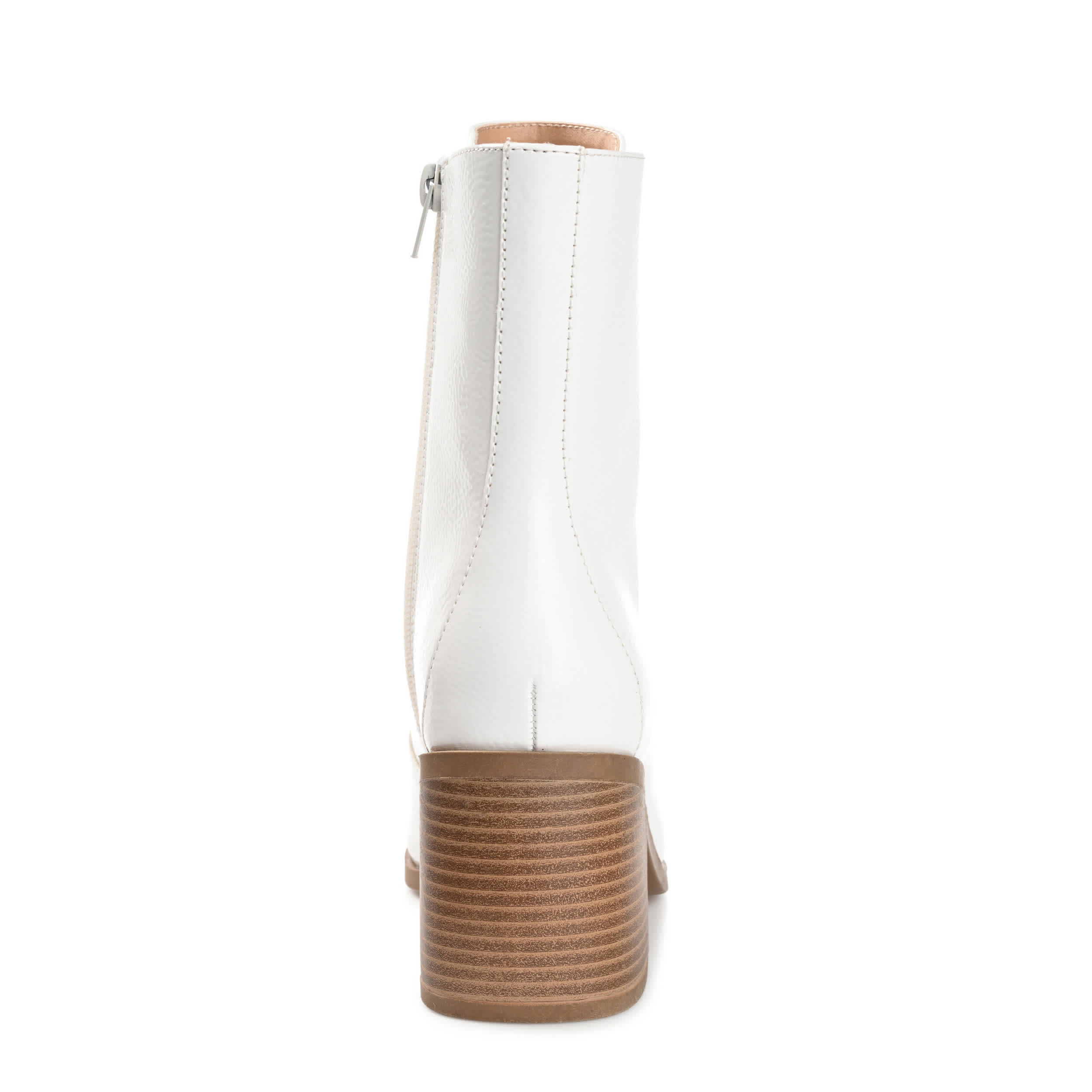 JOURNEE COLLECTION-WOMENS COVVA LACE UP DRESS BOOT-BONE & 