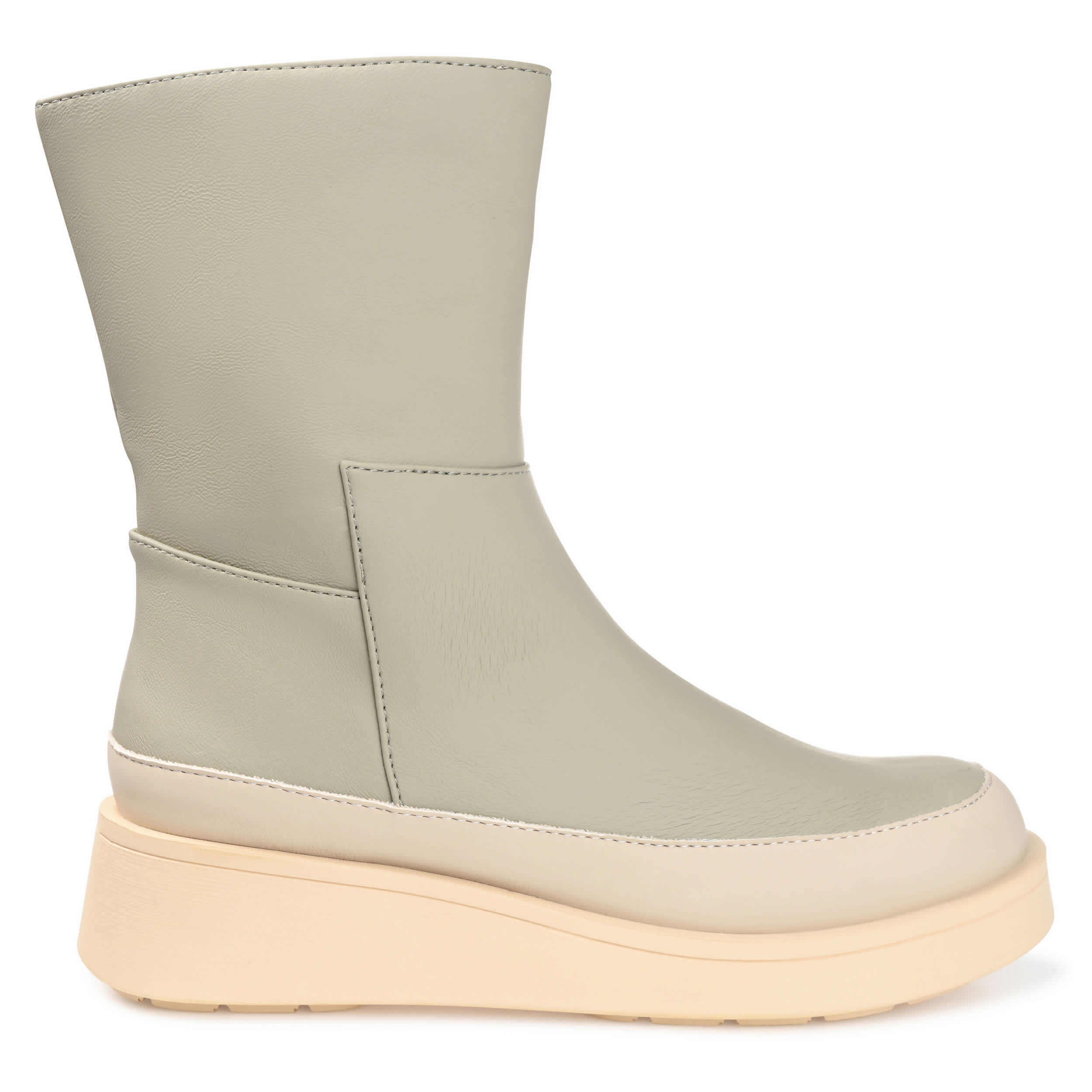 JOURNEE COLLECTION-WOMENS CRISTEN ANKLE BOOT-OLIVE & 