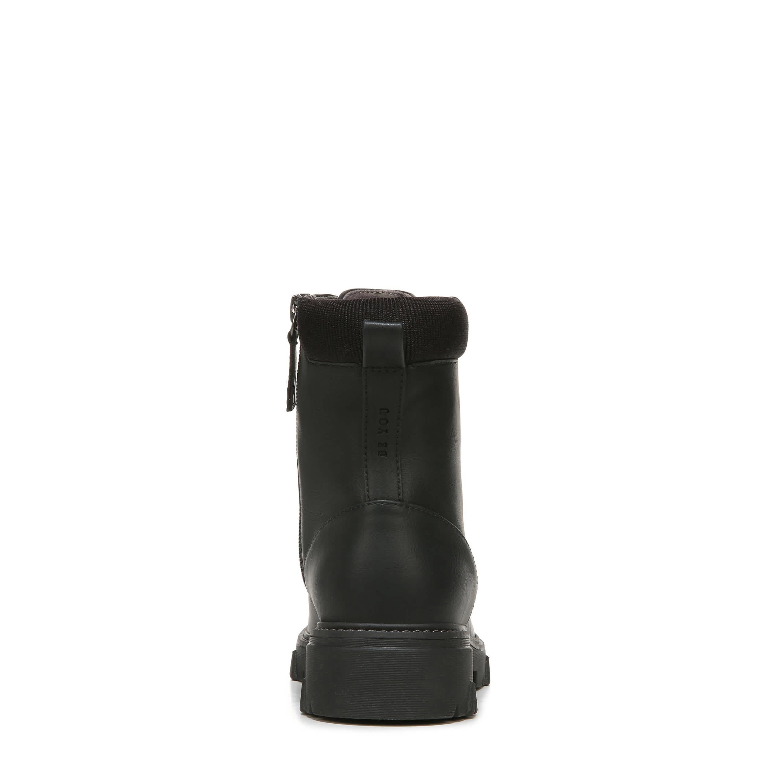DR. SCHOLL'S-WOMENS HEADSTART COMBAT BOOT-BLACK & 