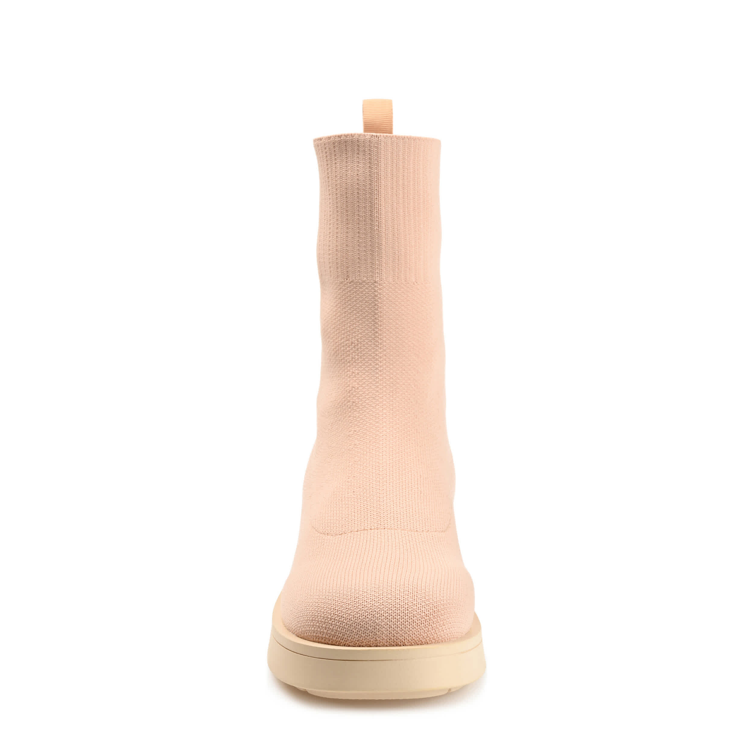 JOURNEE COLLECTION-WOMENS EBBY SLIP ON BOOT-TAN & 