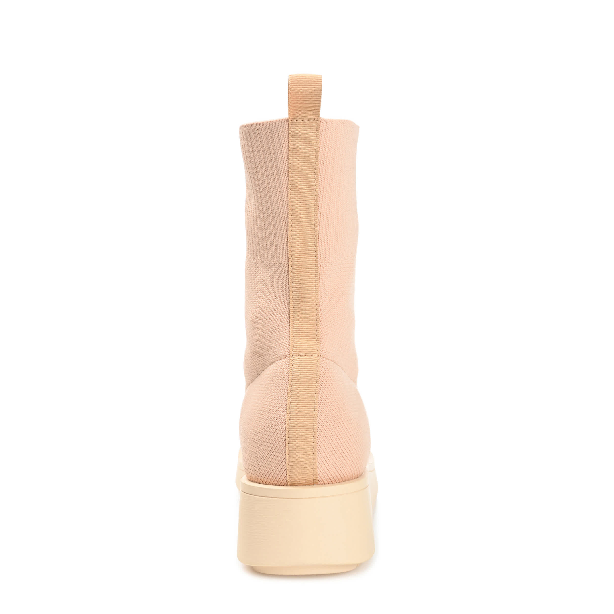 JOURNEE COLLECTION-WOMENS EBBY SLIP ON BOOT-TAN & 