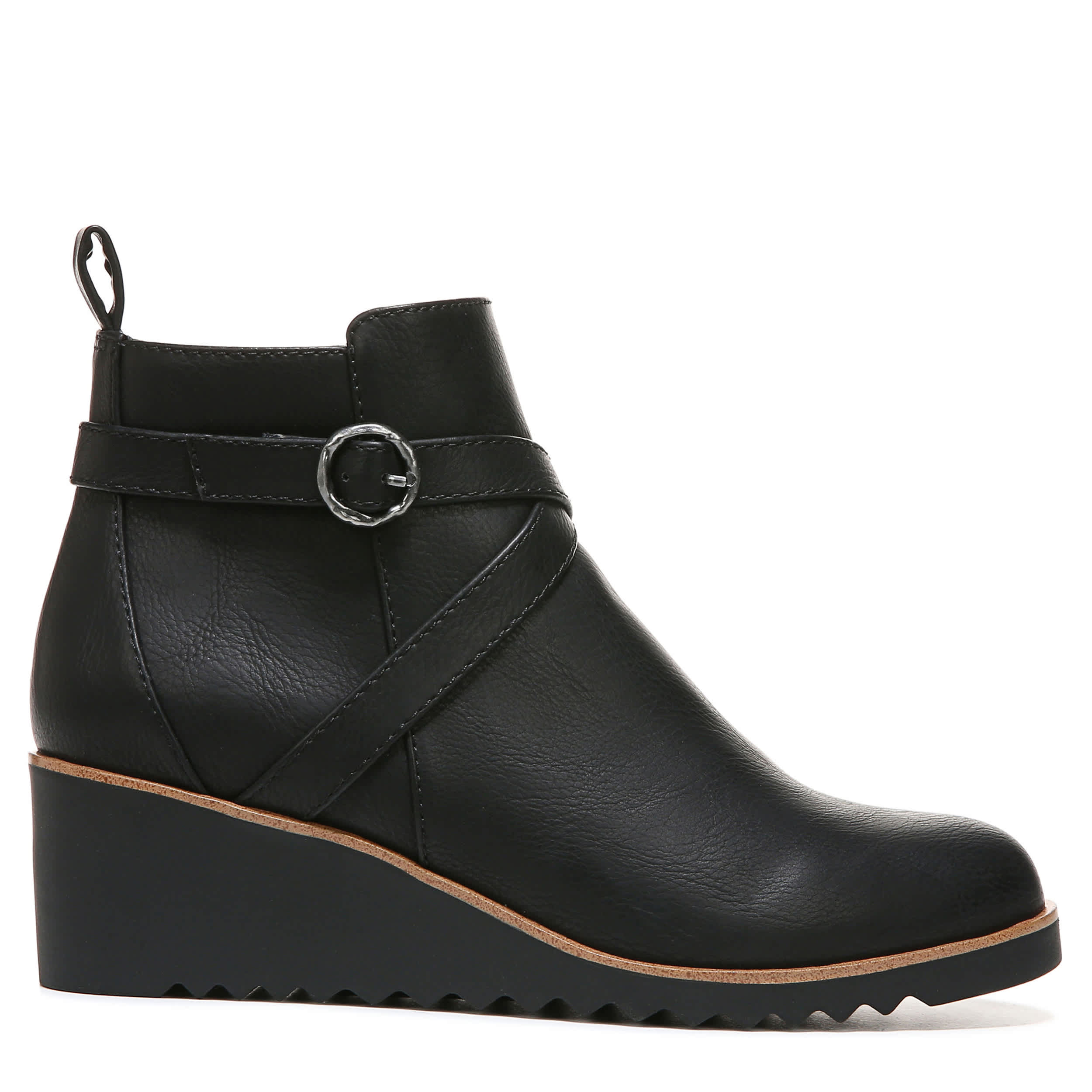 LIFESTRIDE-WOMENS ZINFANDEL WEDGE BOOTIE-BLACK & 