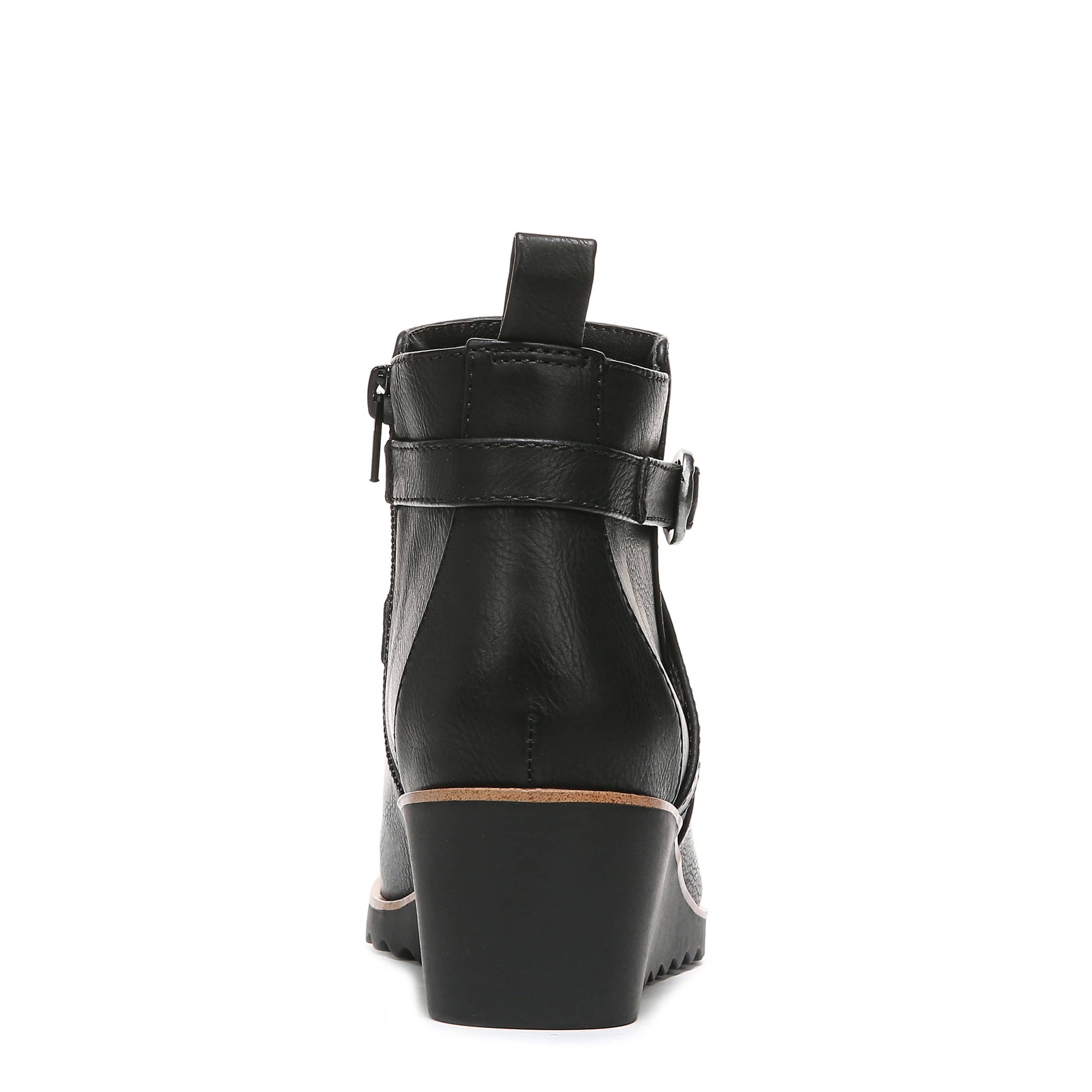 LIFESTRIDE-WOMENS ZINFANDEL WEDGE BOOTIE-BLACK & 
