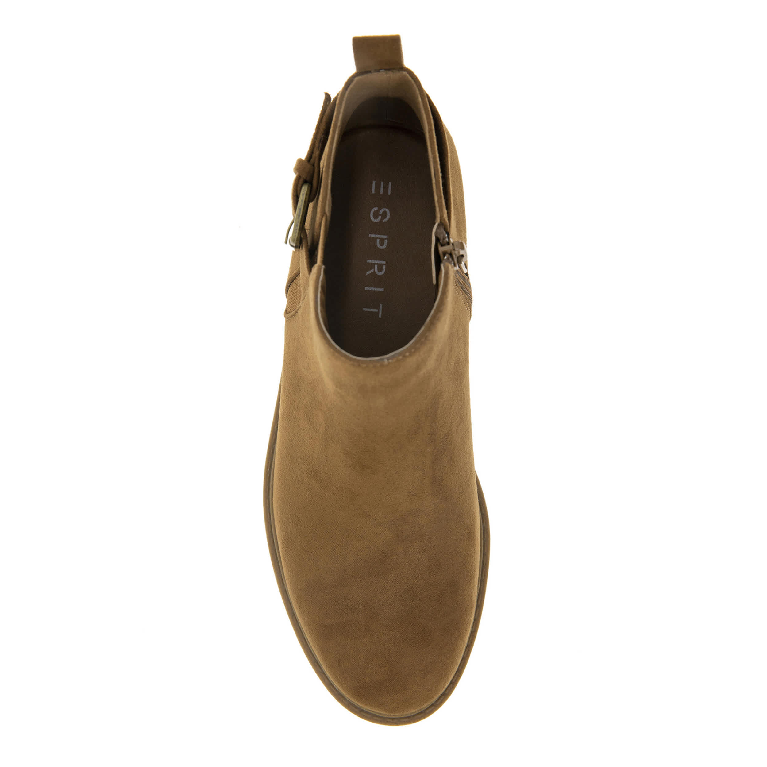 ESPRIT-WOMENS SIENNA ANKLE BOOT-CHESTNUT & 